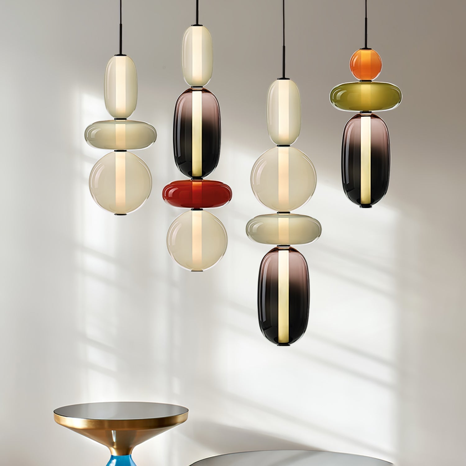 Candied Glass Combo Pendant Light - Blowlighting