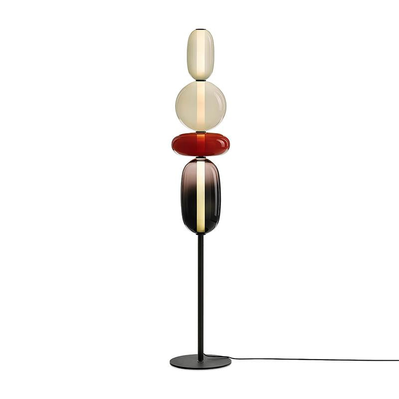 Stained Glass Floor Lamp - Lamp Copper