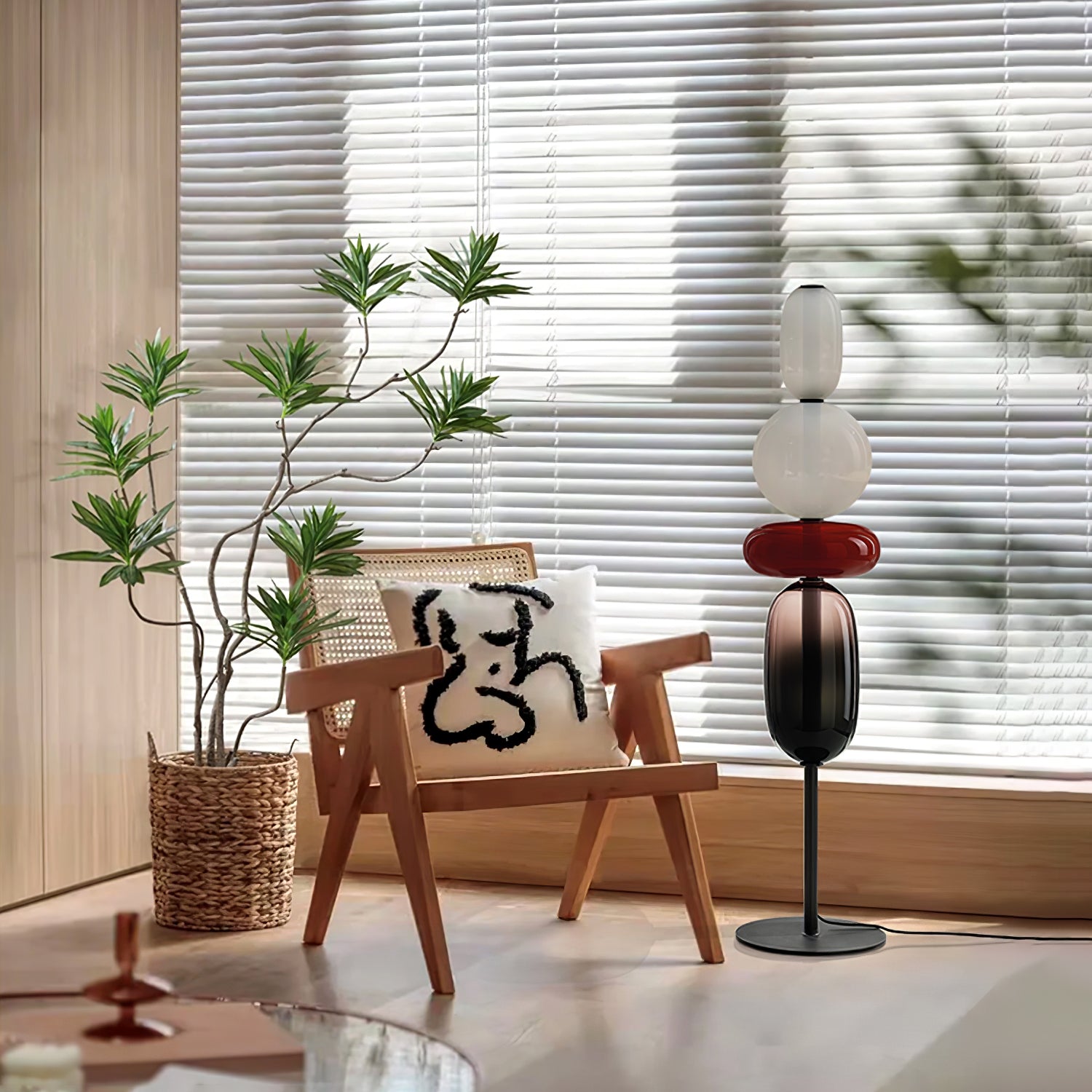 Stained Glass Floor Lamp - Lamp Copper