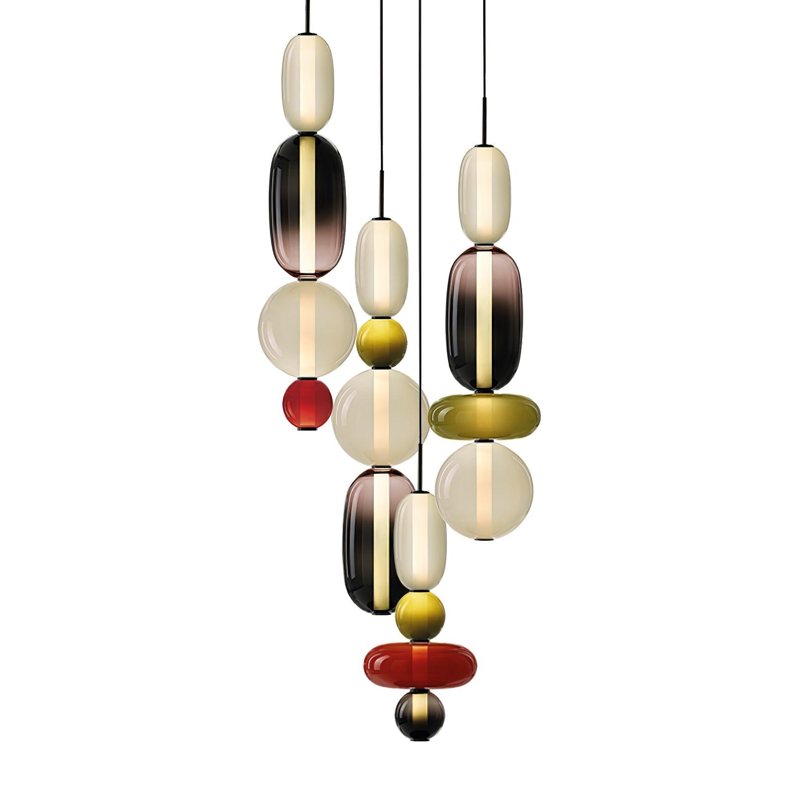 Candied Glass Combo Pendant Light - Blowlighting
