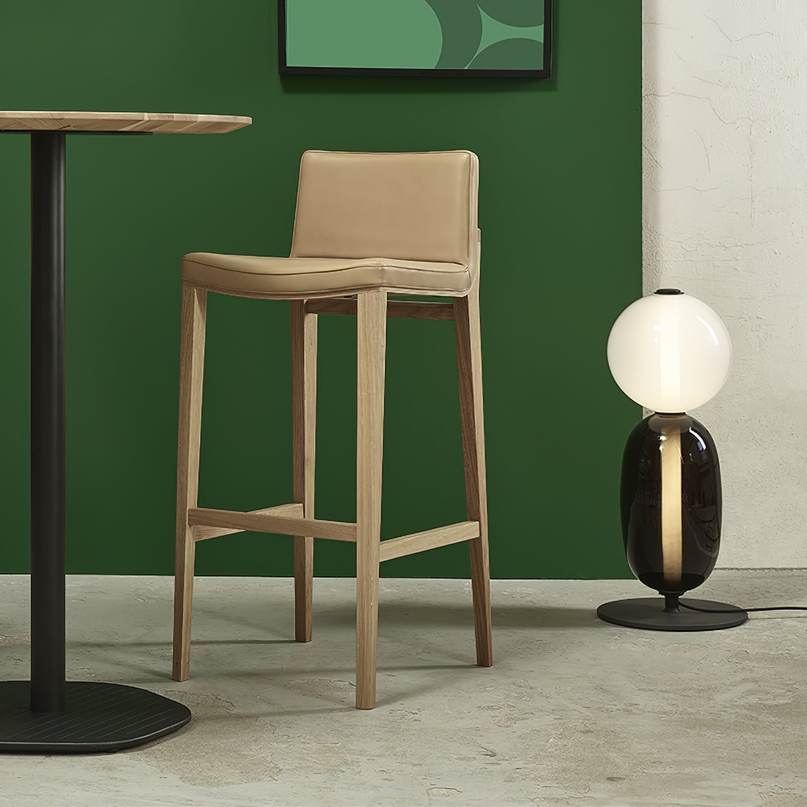 Stained Glass Table Lamp - Lamp Copper