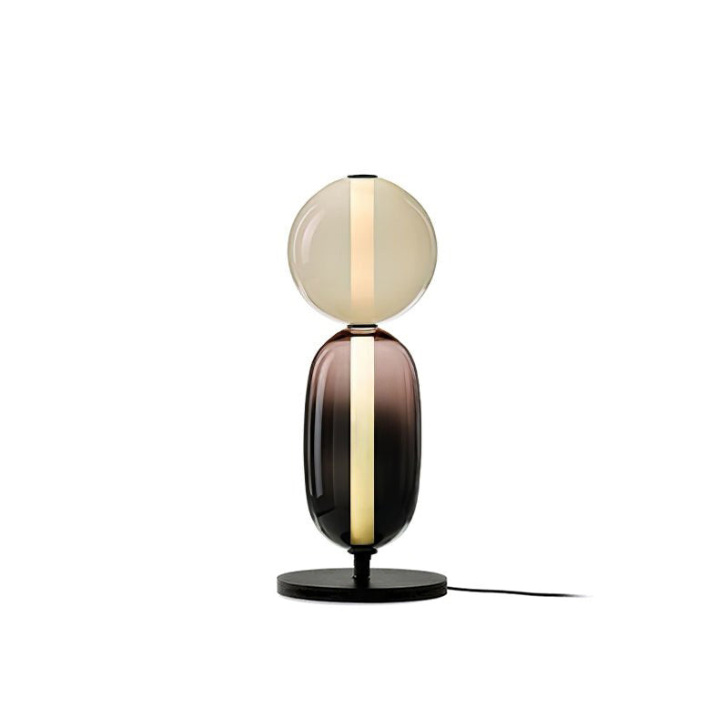 Stained Glass Table Lamp - Lamp Copper