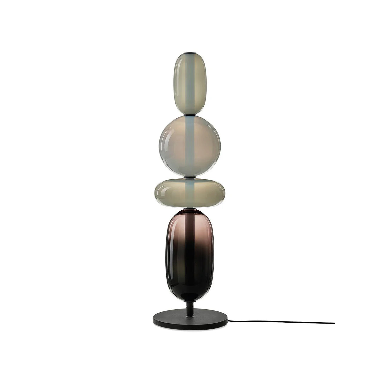 Stained Glass Table Lamp - Lamp Copper