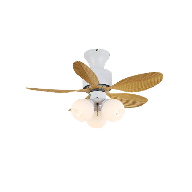Ventilatore da soffitto Liora con luce in vetro colorato
