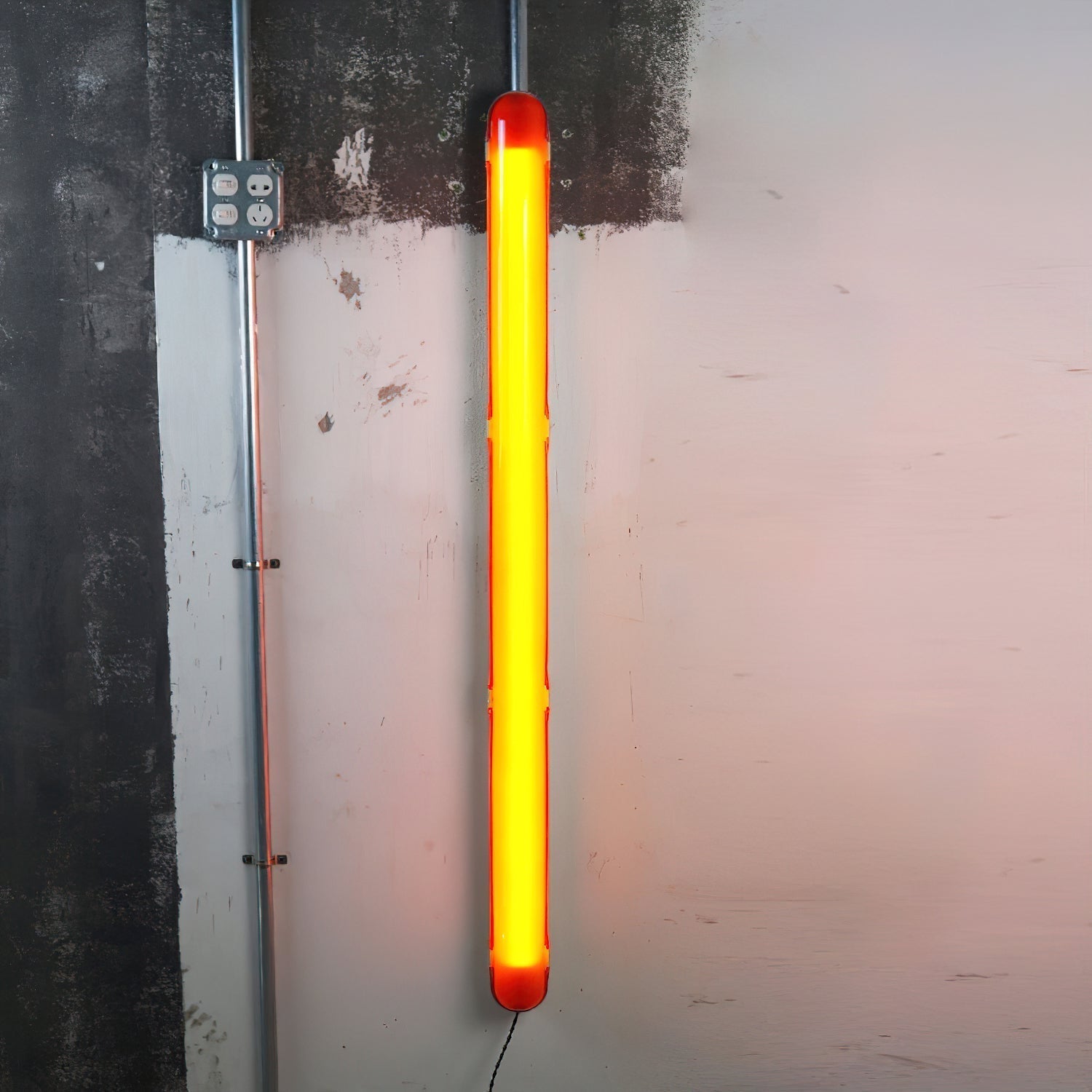 Wavel Joy Modern Minimalist Red Plastic Wall Lamp - Lamp Copper