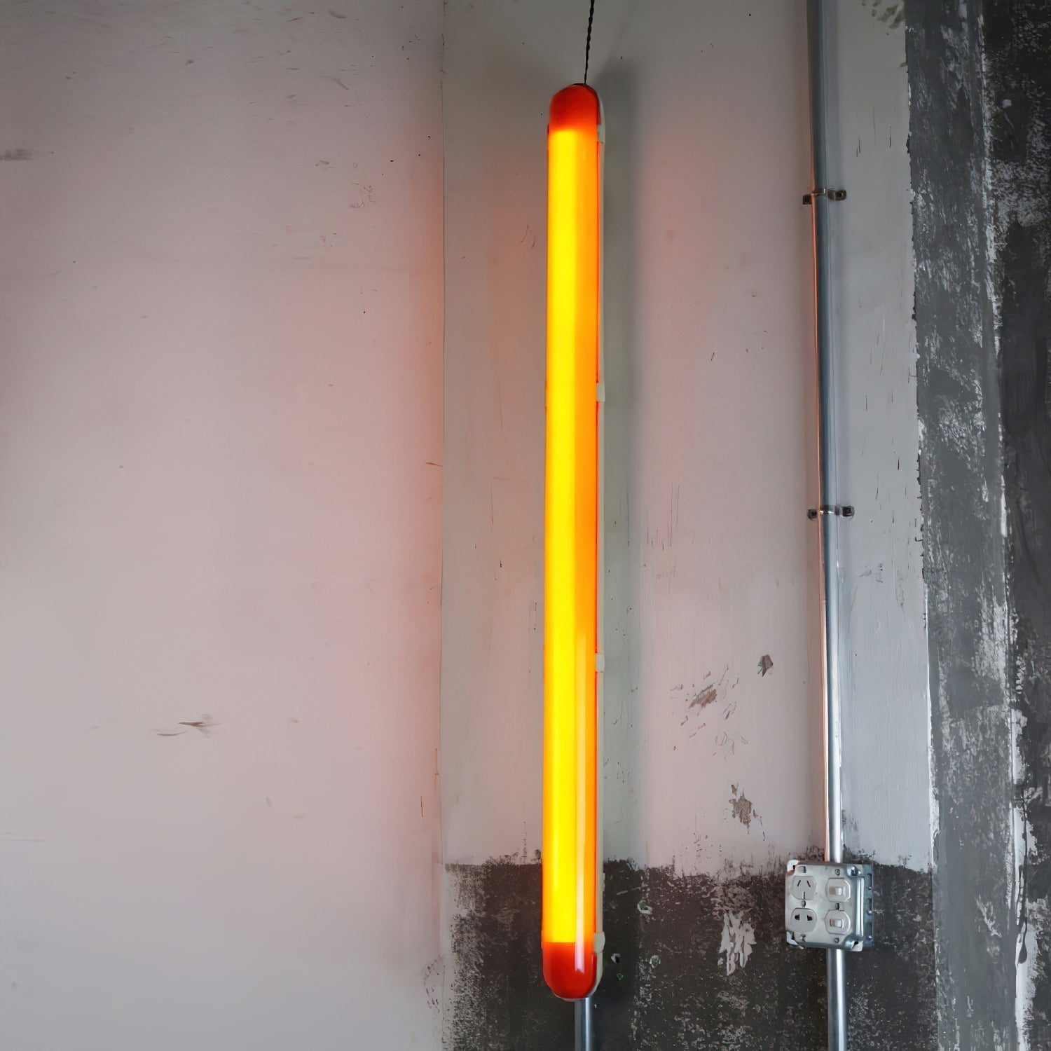 Wavel Joy Modern Minimalist Red Plastic Wall Lamp - Lamp Copper