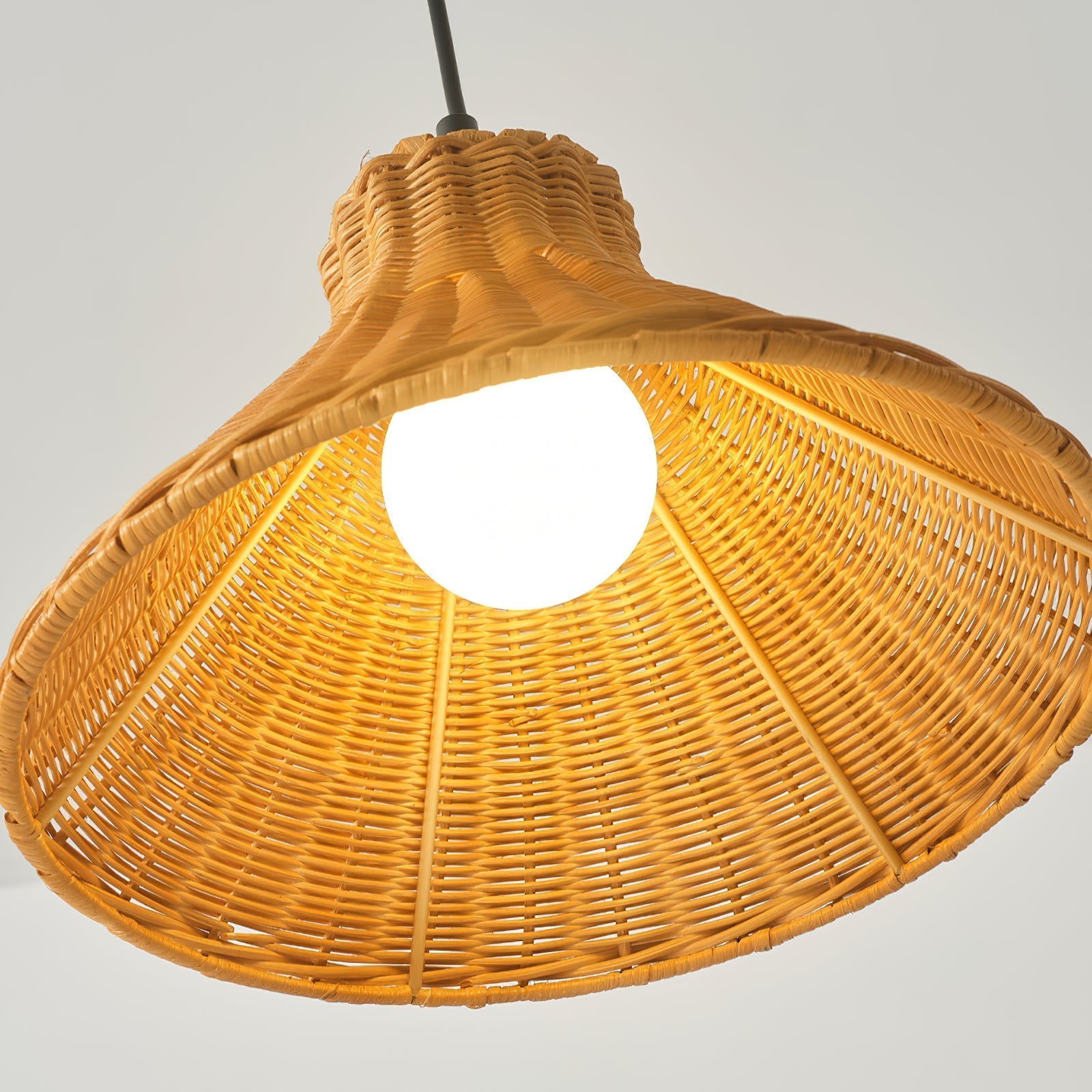 Vamirel Modern Minimalist Natural Rattan Pendant Lamp - Lamp Copper