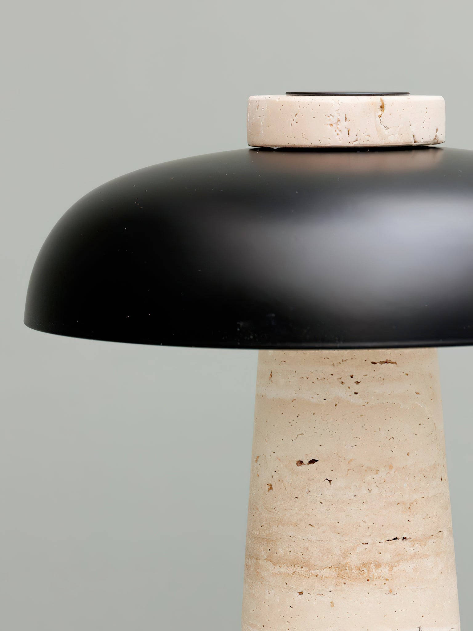 Carla Travertine Table Lamp - Lamp Copper