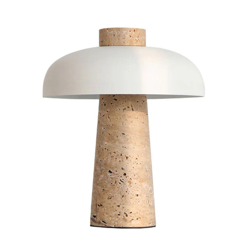 Carla Travertine Table Lamp - Lamp Copper