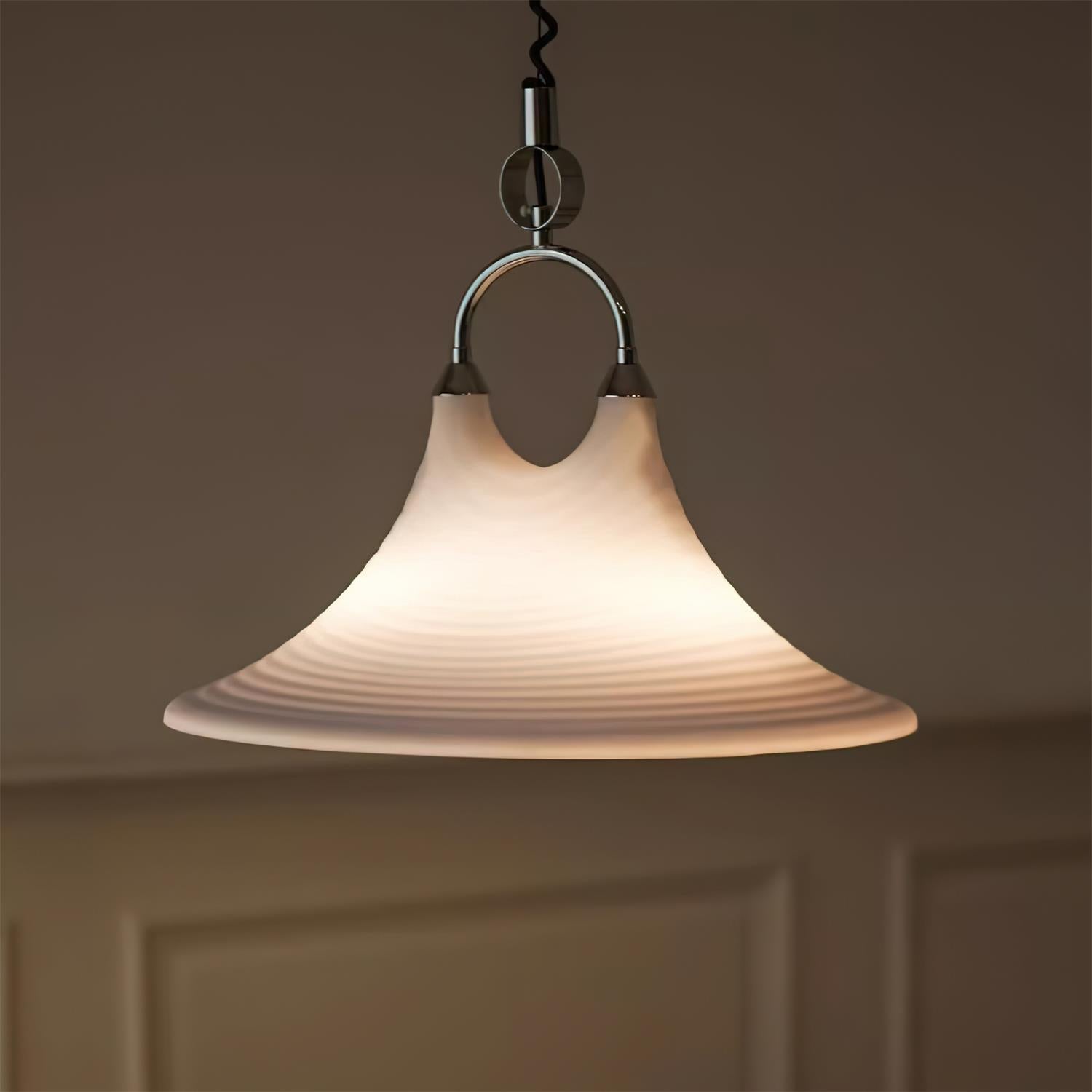 Aria Trumpet Individual Creativity Plastic Pendant Lamp - Lamp Copper