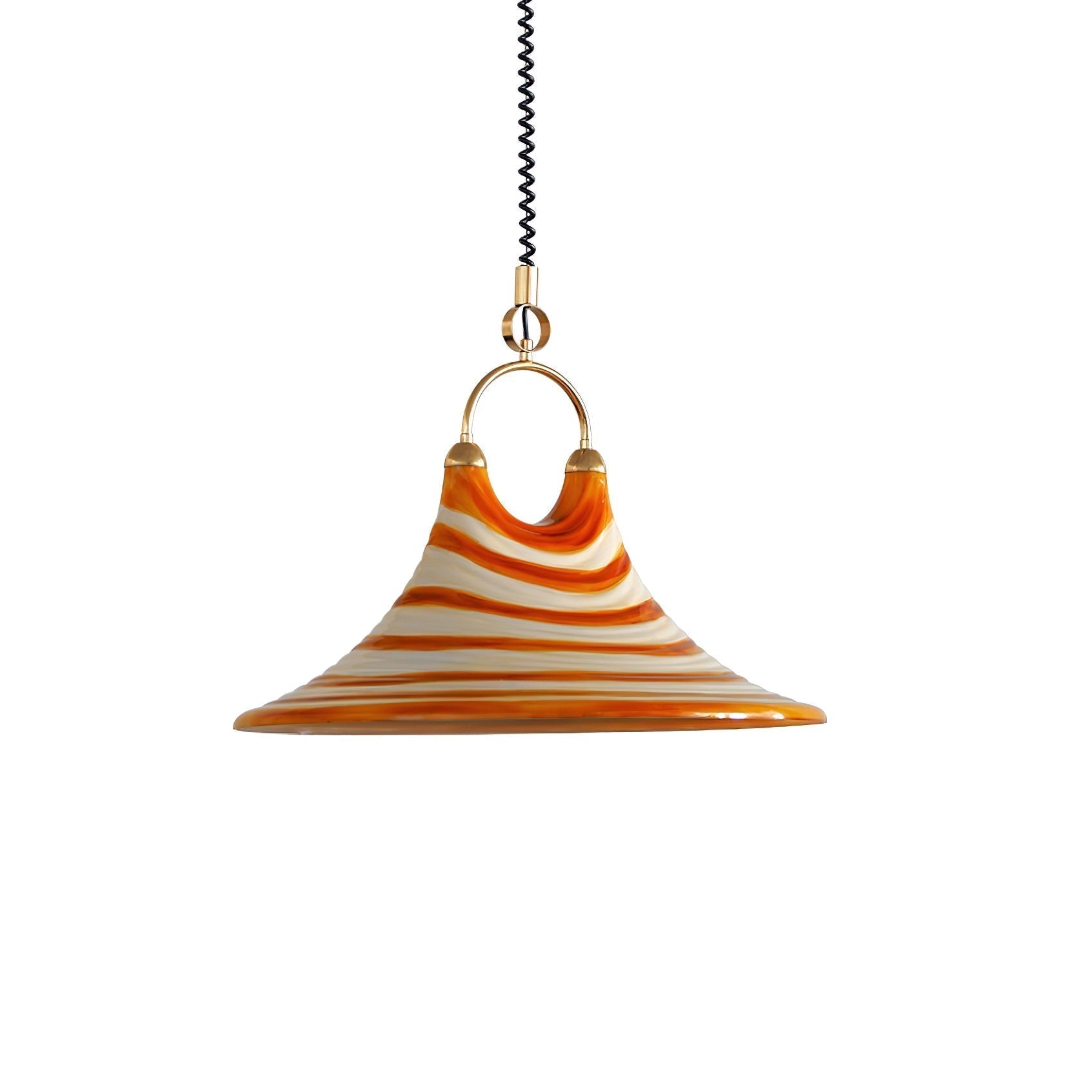 Aria Trumpet Individual Creativity Plastic Pendant Lamp - Lamp Copper
