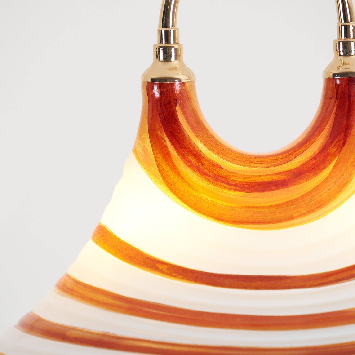 Aria Trumpet Individual Creativity Plastic Pendant Lamp - Lamp Copper