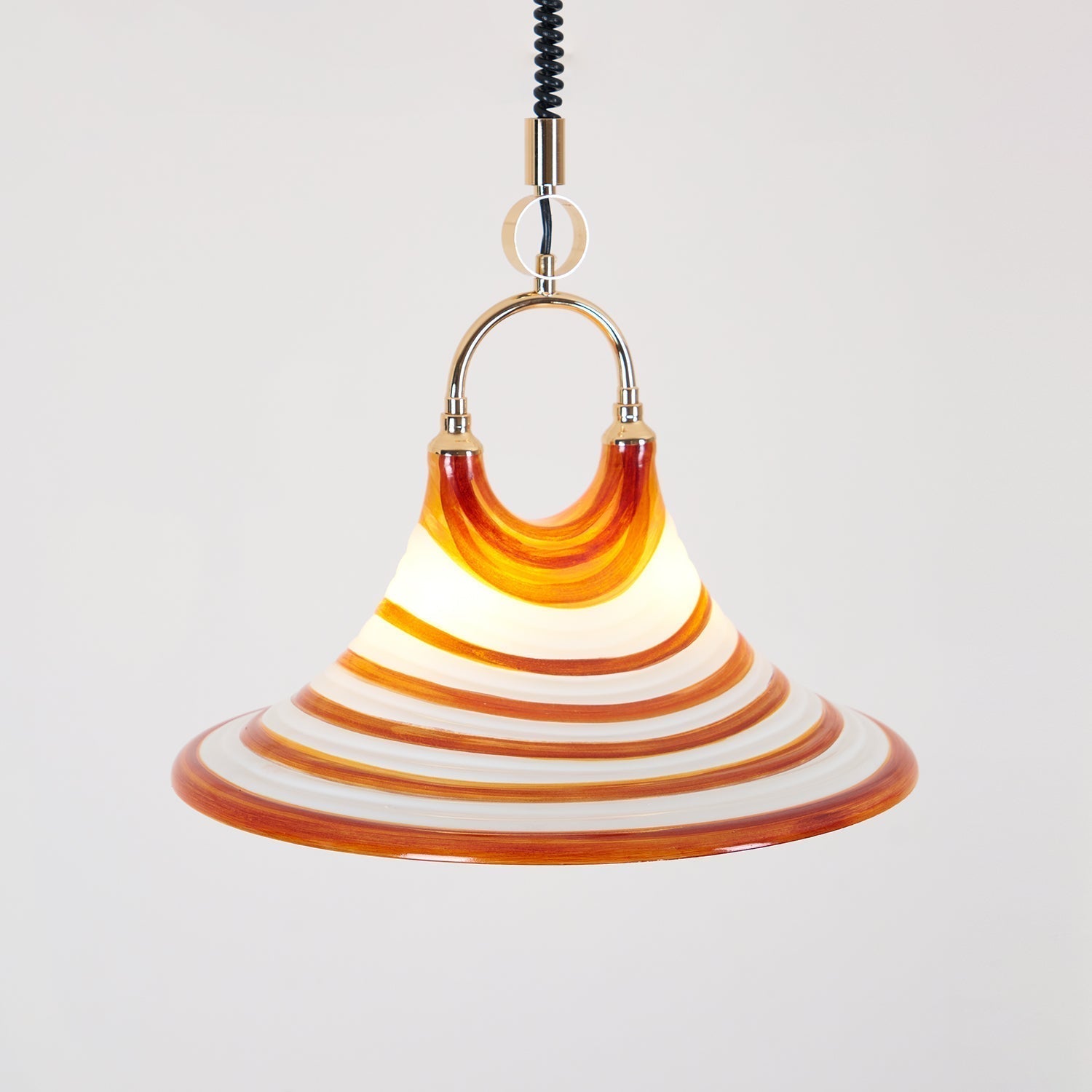 Aria Trumpet Individual Creativity Plastic Pendant Lamp - Lamp Copper