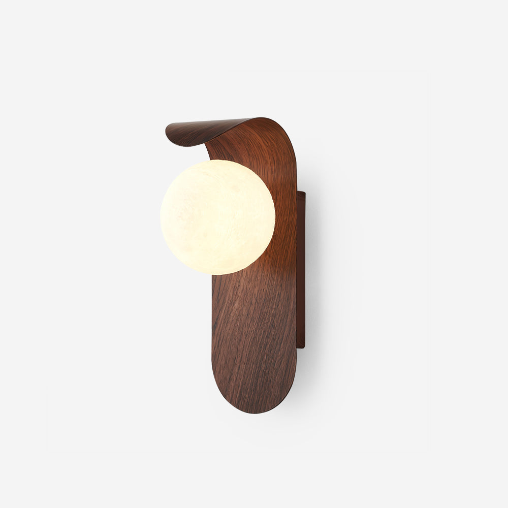 Muto Lampada da Parete Interna Legno / Noce