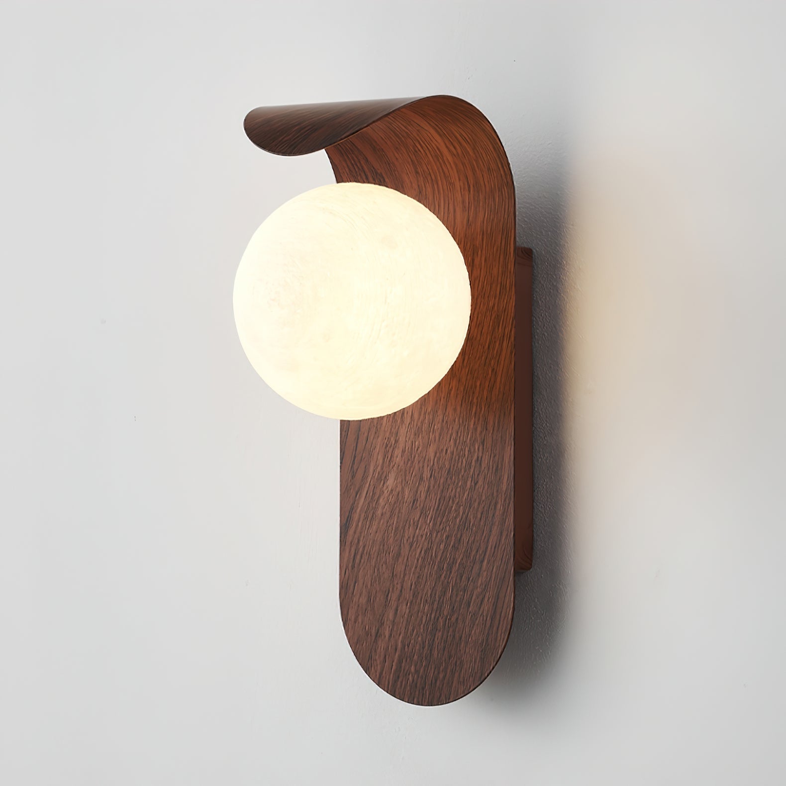 Muto Lampada da Parete Interna Legno / Noce