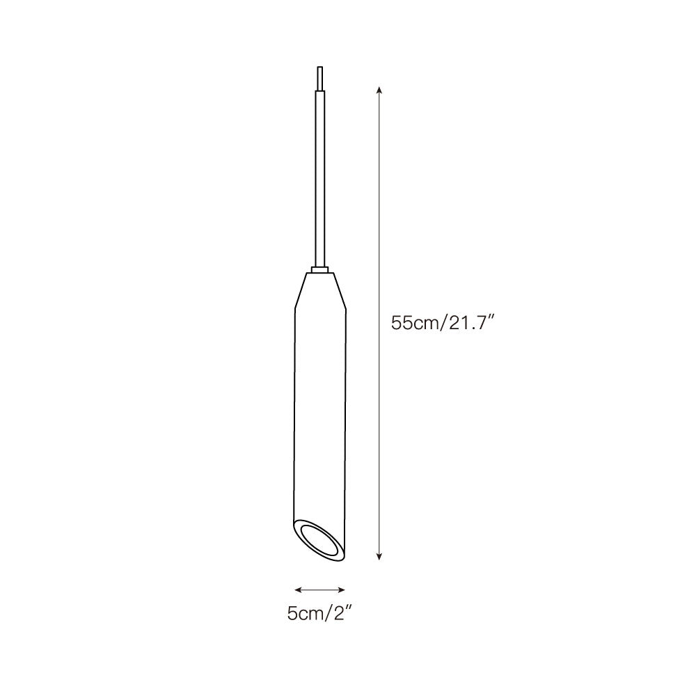 Arise Modern Minimalist Marble Travertine Pendant Lamp - Lamp Copper