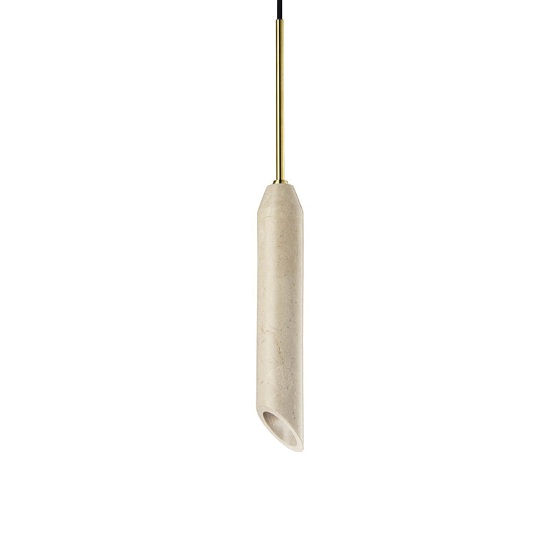 Arise Modern Minimalist Marble Travertine Pendant Lamp - Lamp Copper
