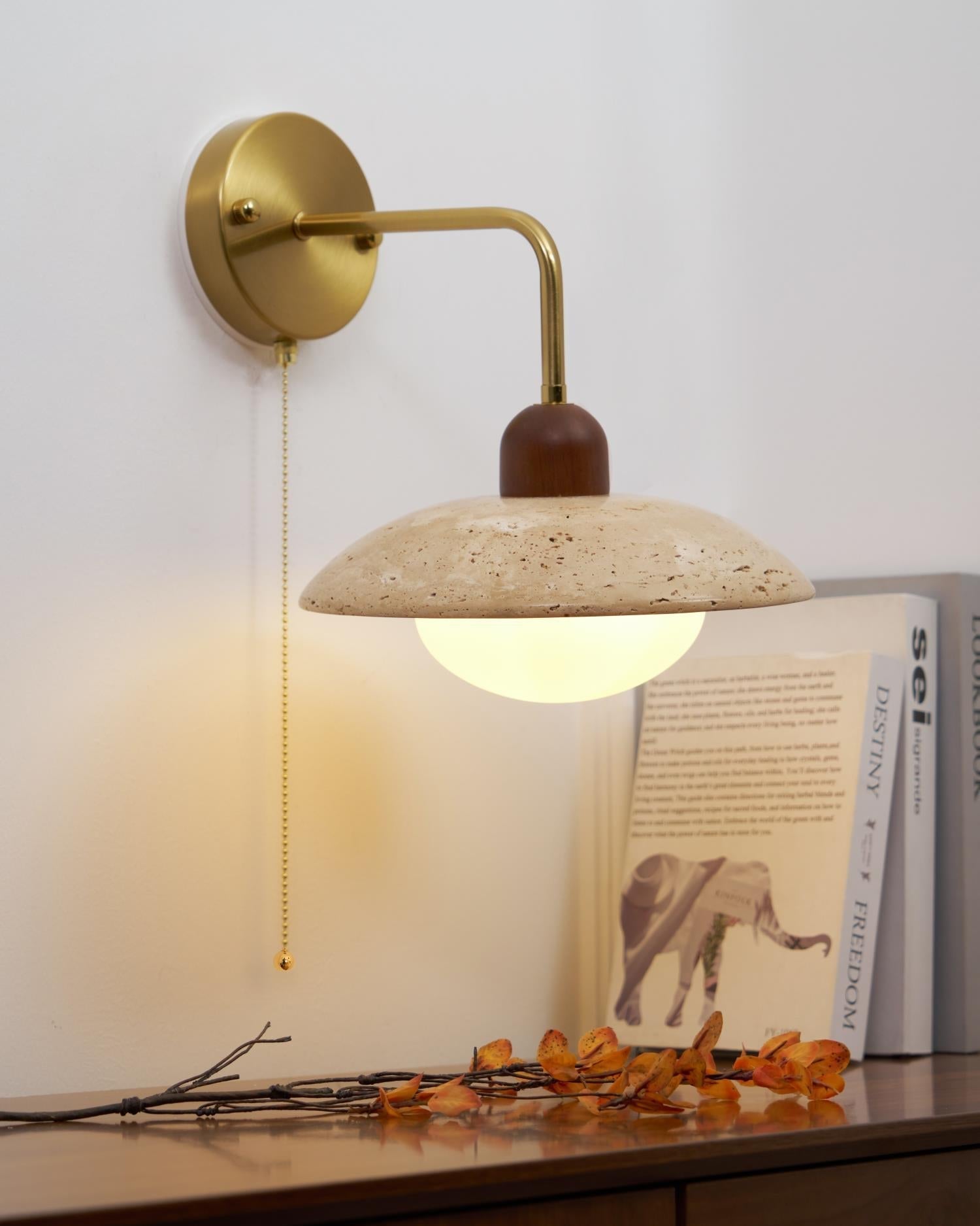 Cavone Travertine Wall Sconce - Letslighting