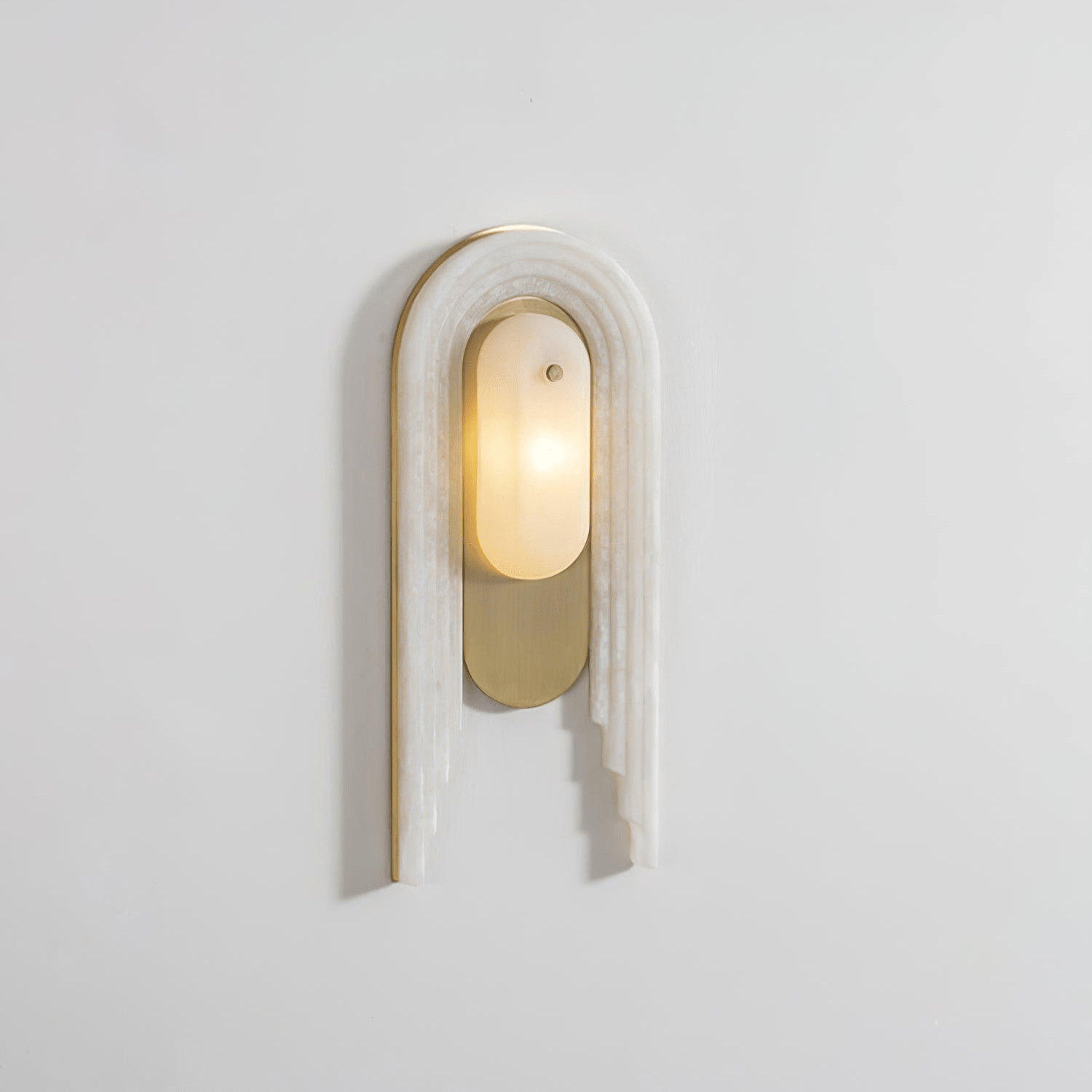 Sytalion Arch Alabaster Wall Light - Neutralighting