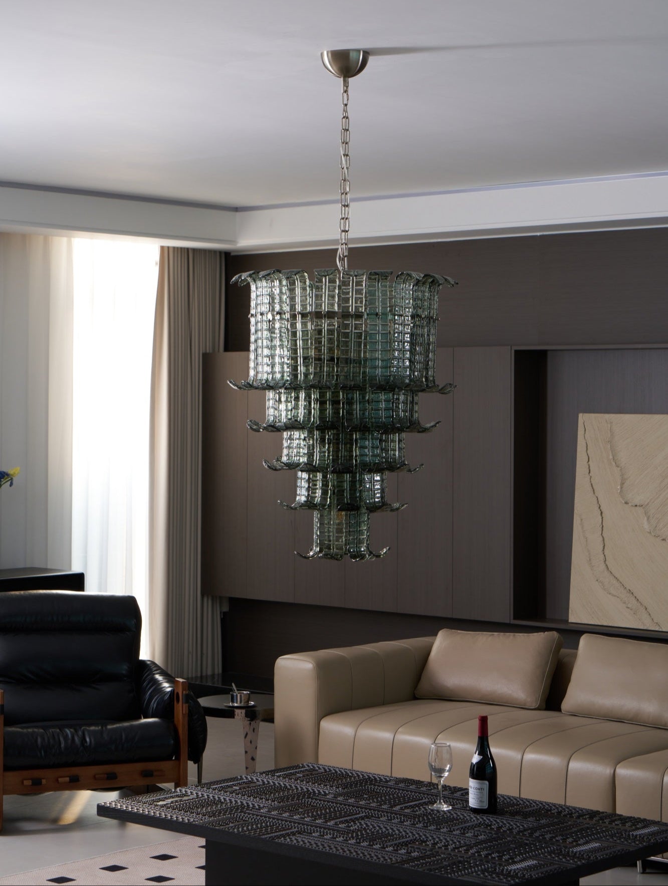 Aurora Chandelier Cascade Murano Glass Tiered Vintage - Neutralighting