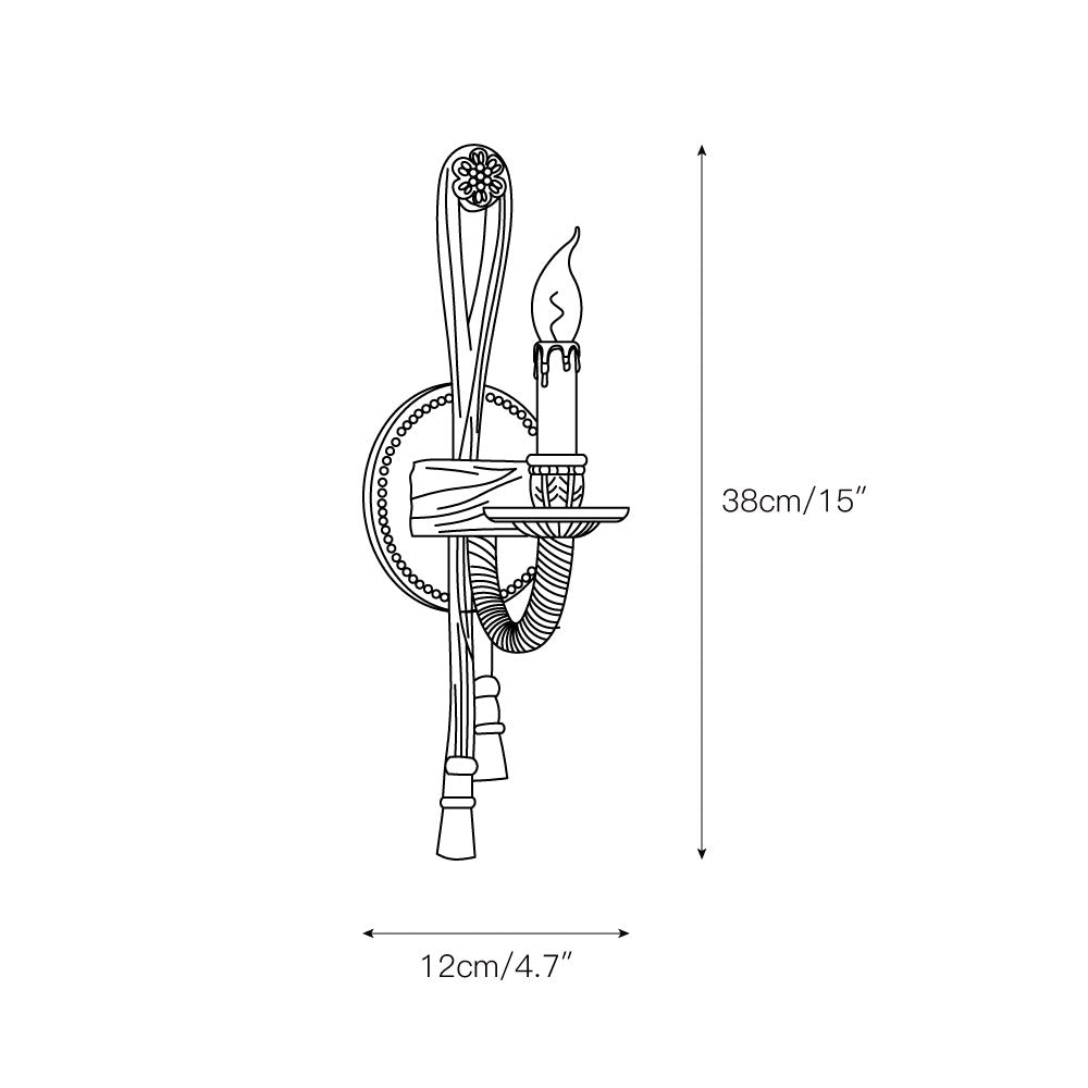 Juno Vintage Industrial Brass Metal Sconce Wall Lamp - Lamp Copper