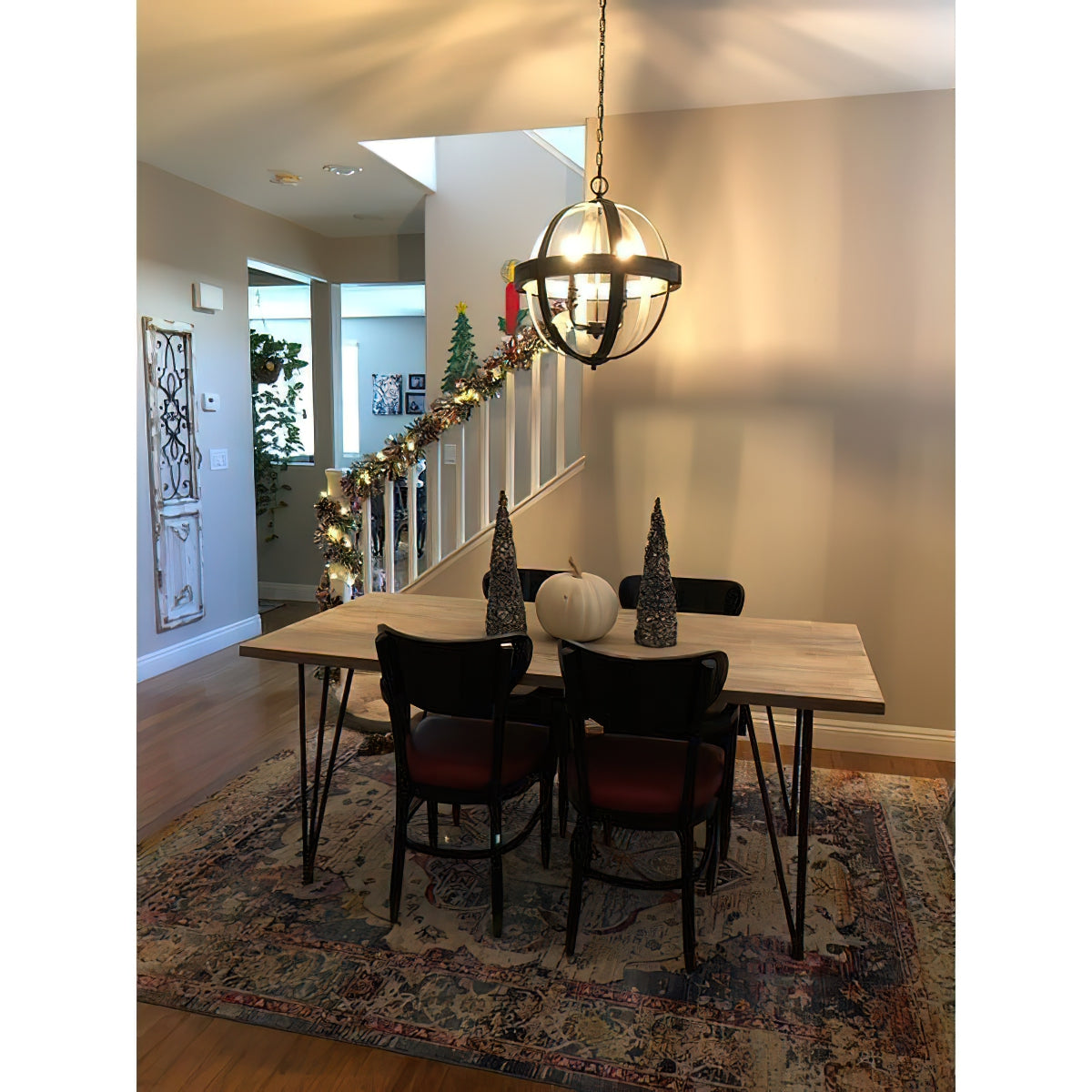 Luxe Vintage Industrial Wooden Metal Pendant Lamp - Lamp Copper