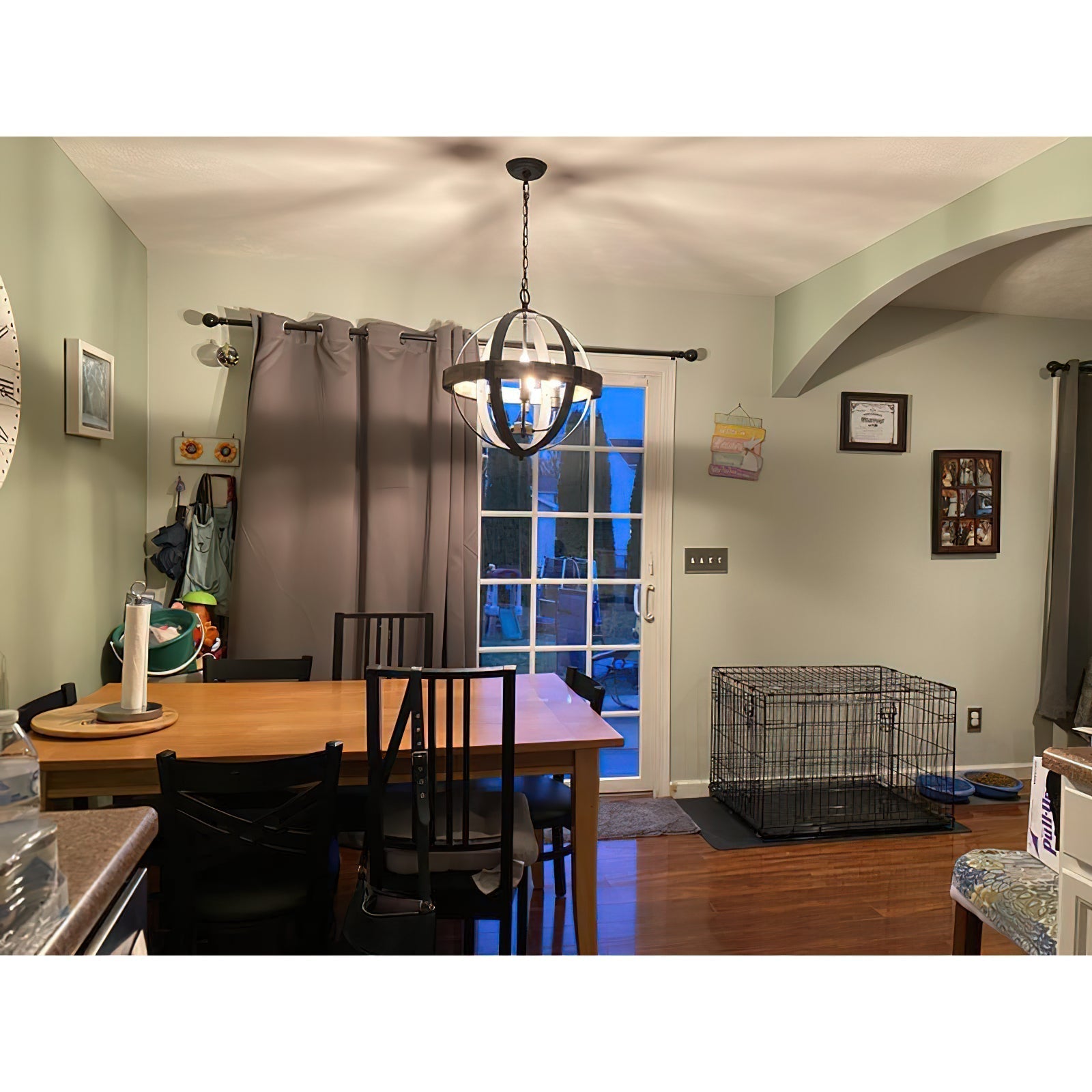 Luxe Vintage Industrial Wooden Metal Pendant Lamp - Lamp Copper