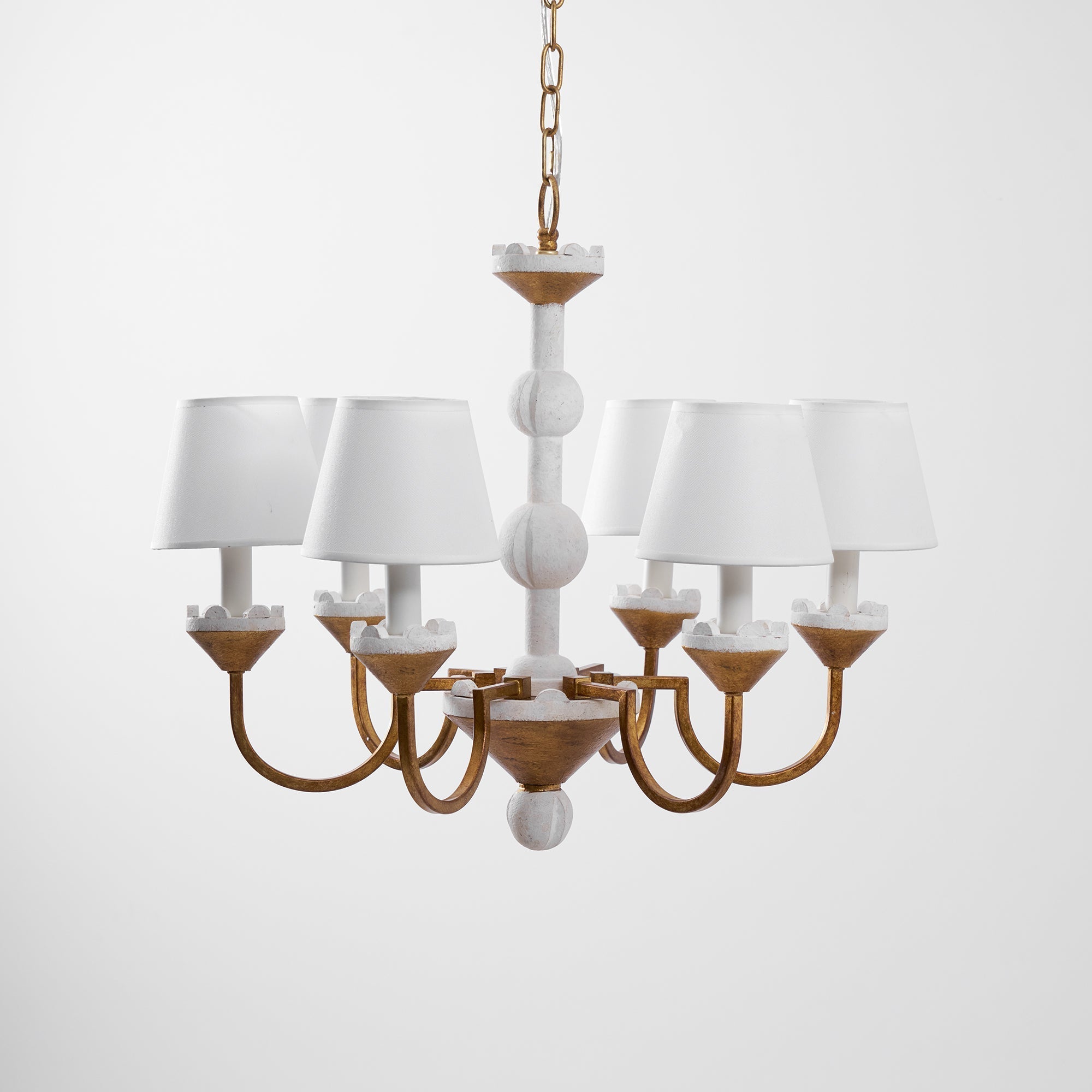 Quest Elegance Vintage Metal Fabric Chandelier - Lamp Copper