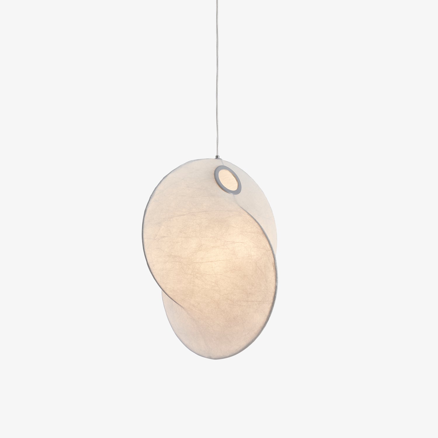 Verine Sculptural Mulberry Silk Pendant Light - Blowlighting