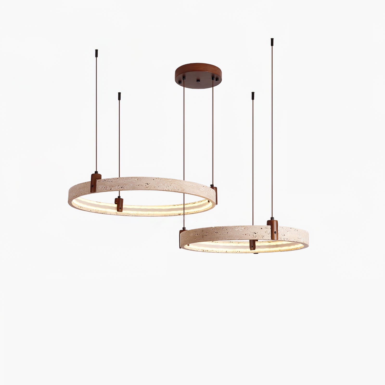 Orvinir Travertine Chandelier - Neutralighting