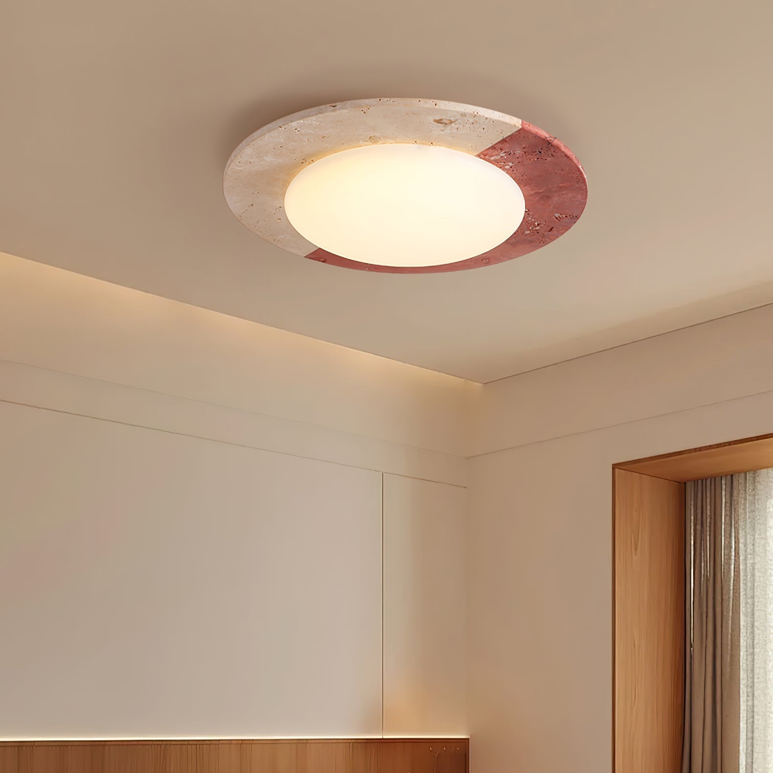 Zeraeos Travertine Ceiling Light - Neutralighting