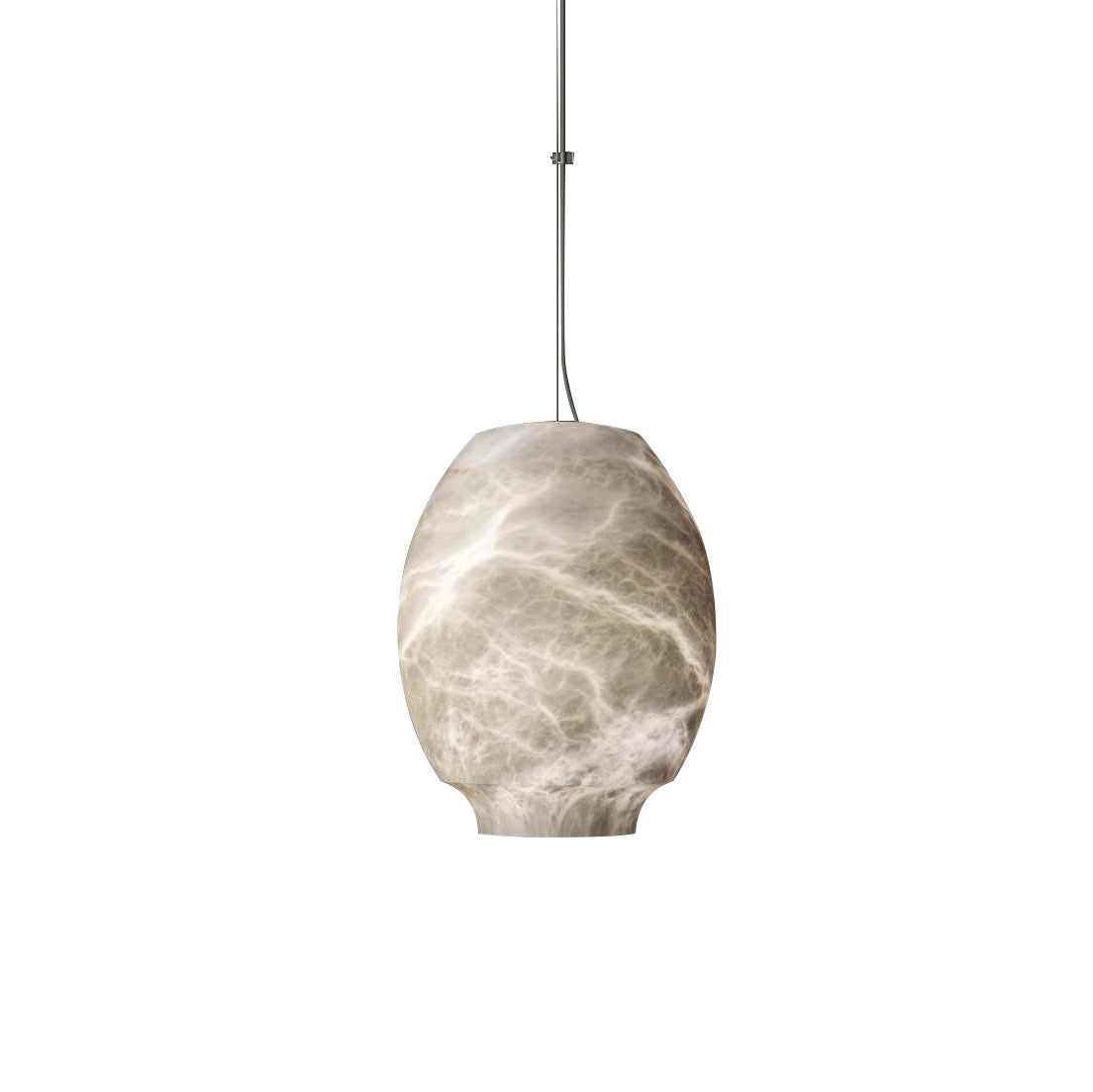 Miroir Modern Minimalist Alabaster Metal Pendant Lamp - Lamp Copper