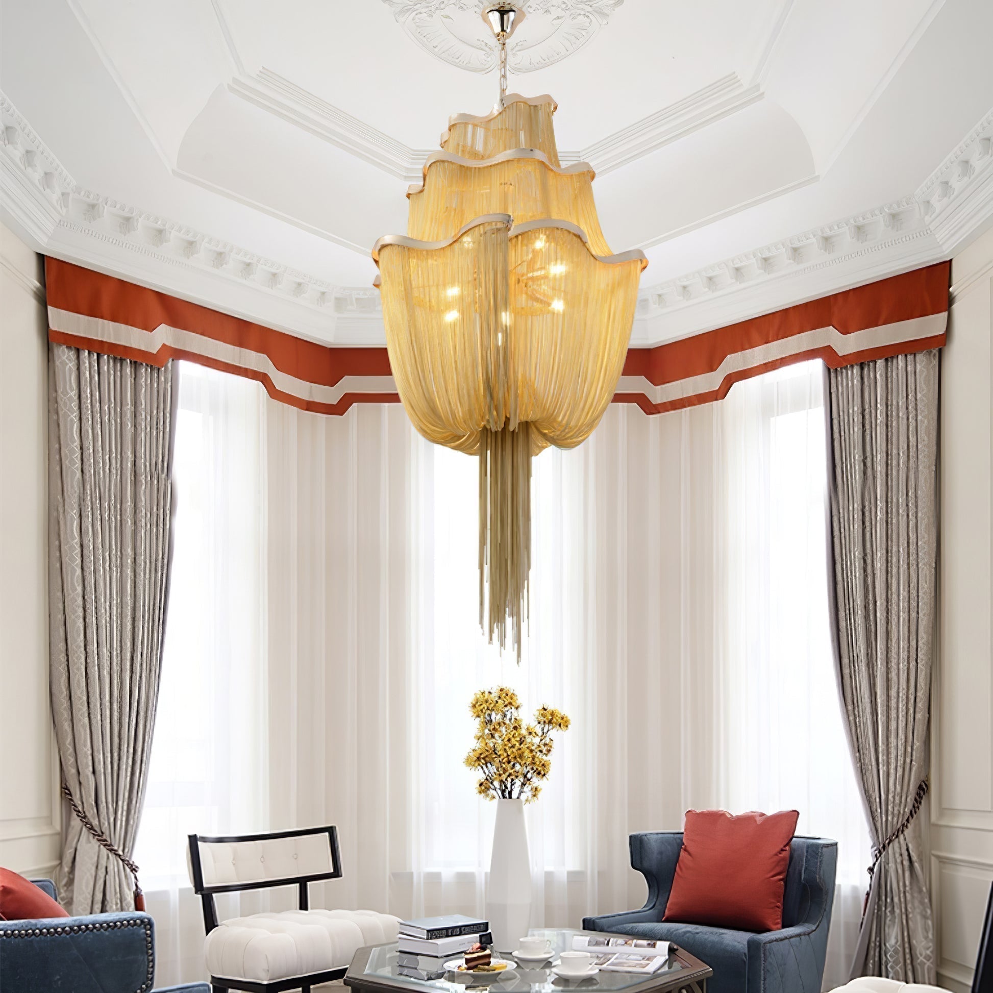 Chains Shimmering Chandelier - Blowlighting