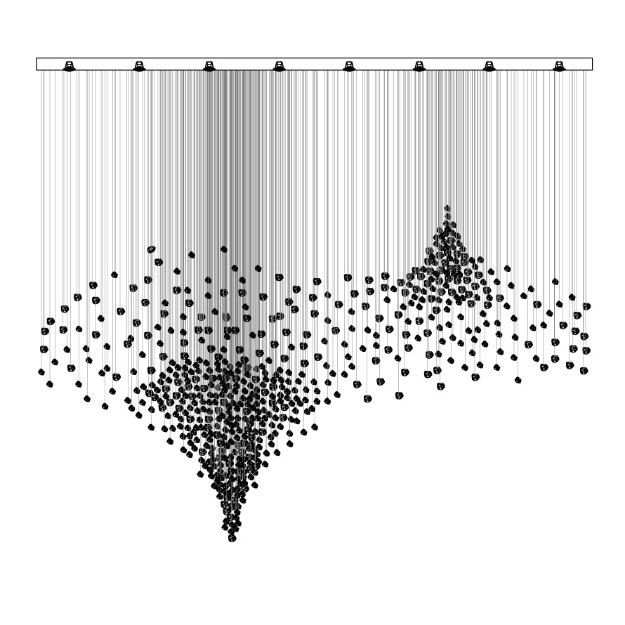 Black Stones Chandeliers - Blowlighting