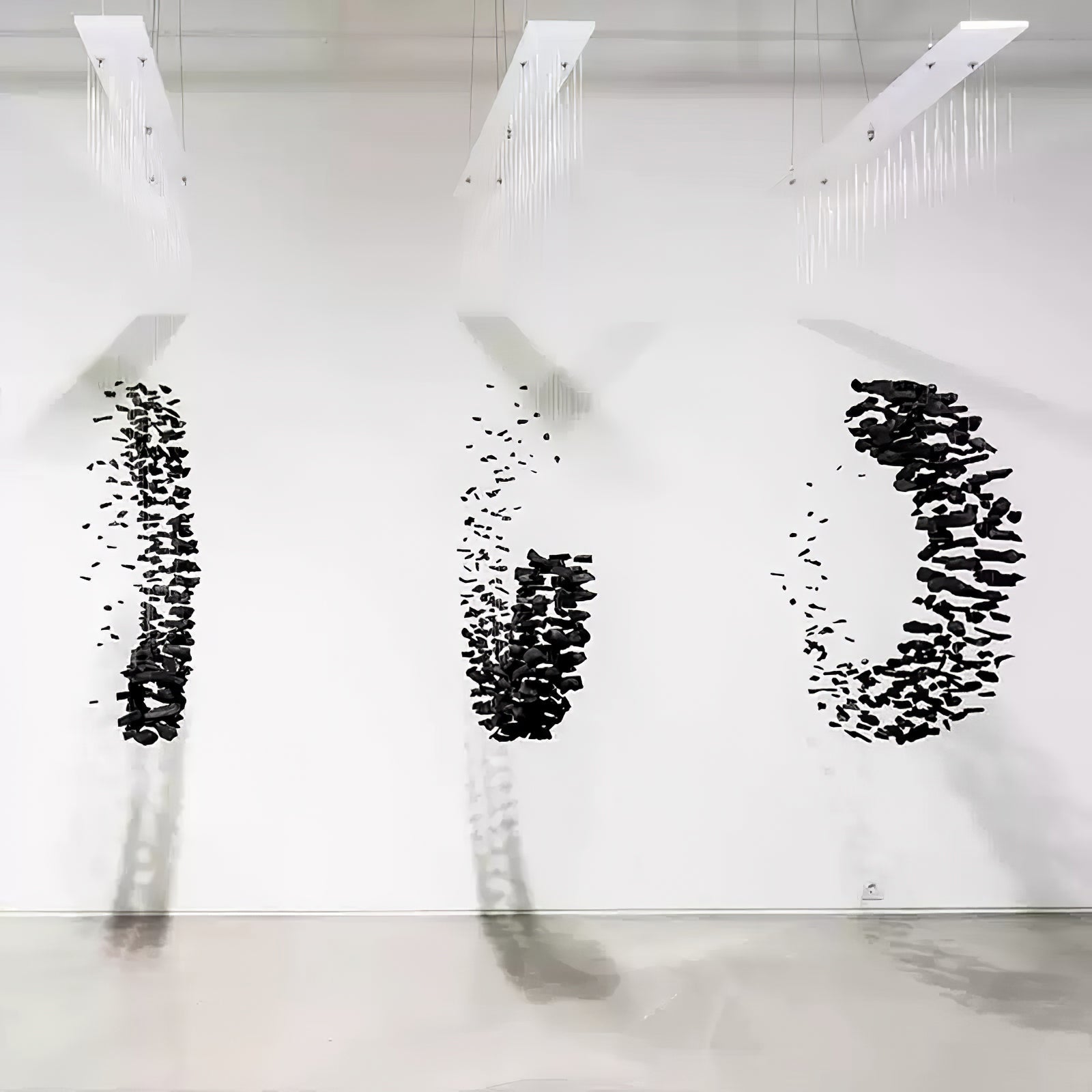 Arsilus Charcoal Stone Sculptural Chandelier - Blowlighting