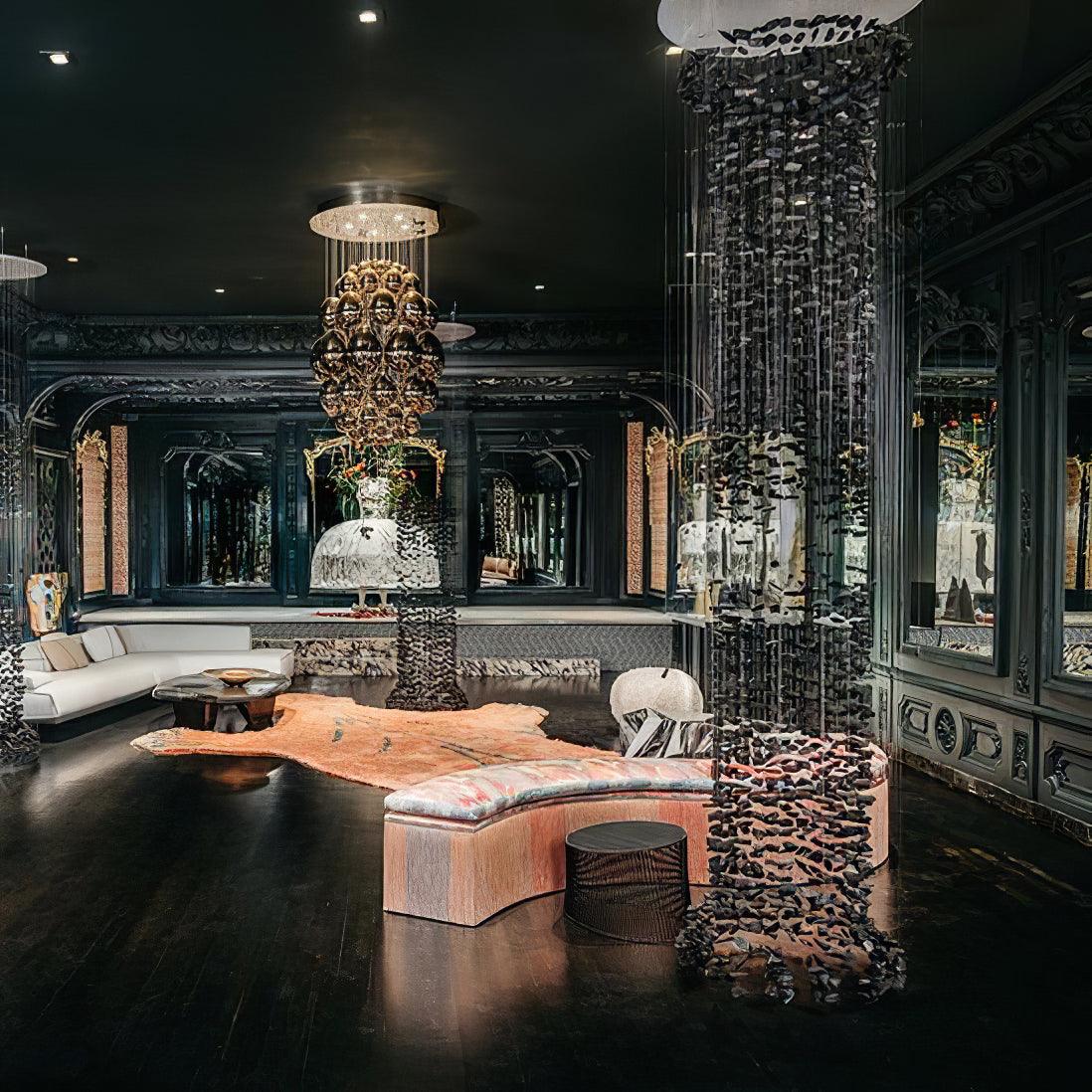 Black Stones Chandeliers - Blowlighting