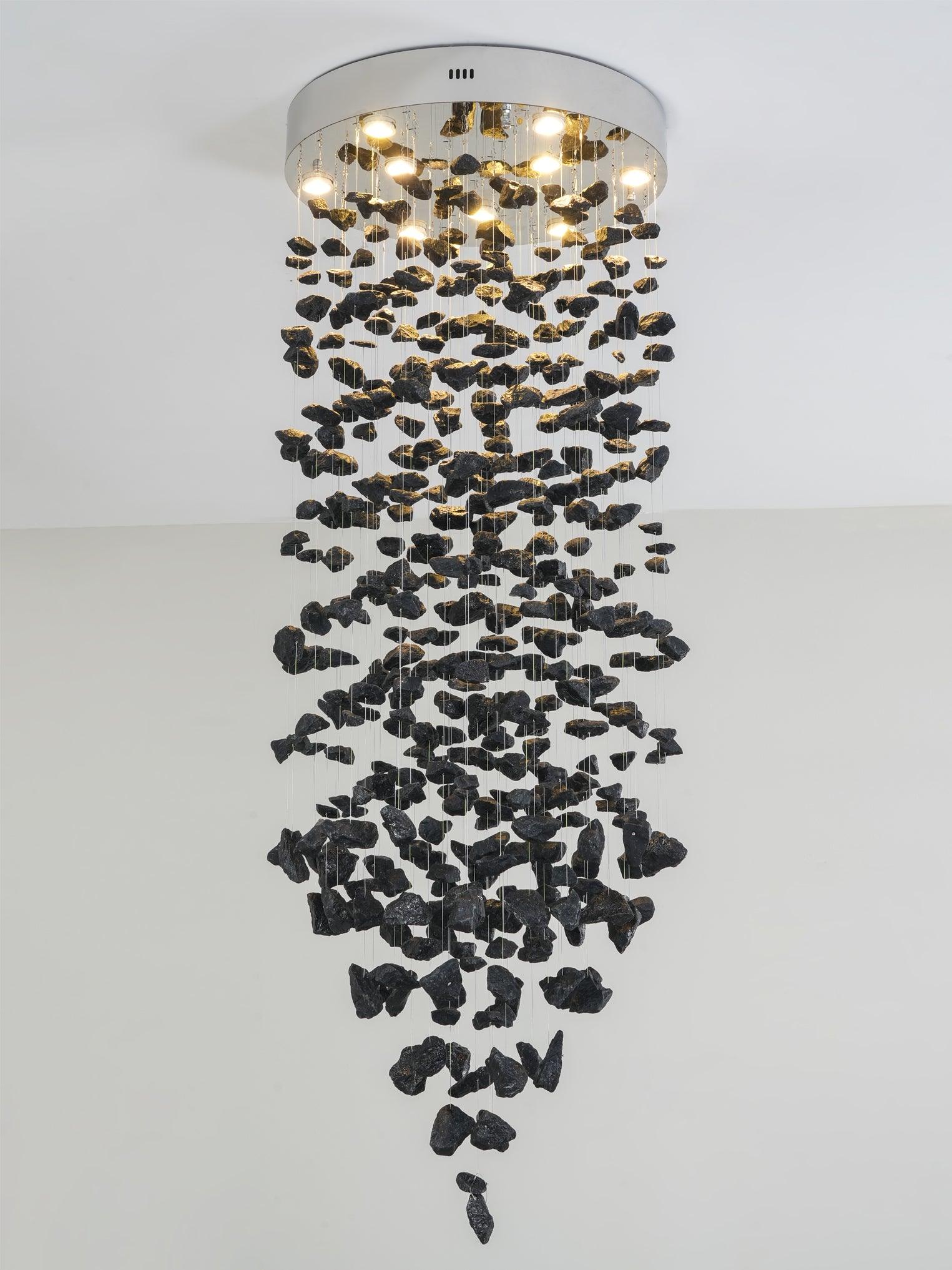 Black Stones Chandeliers - Blowlighting