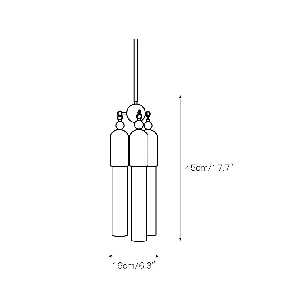 Tilt Modern Minimalist Metal Acrylic Pendant Lamp - Lamp Copper