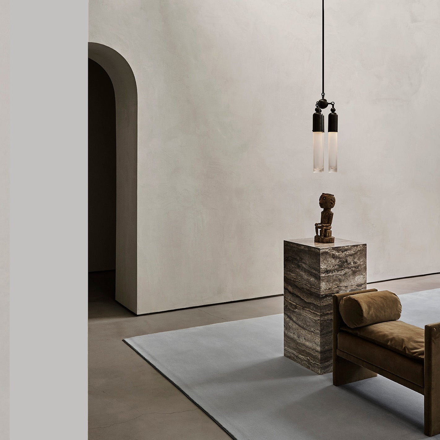 Tilt Modern Minimalist Metal Acrylic Pendant Lamp - Lamp Copper