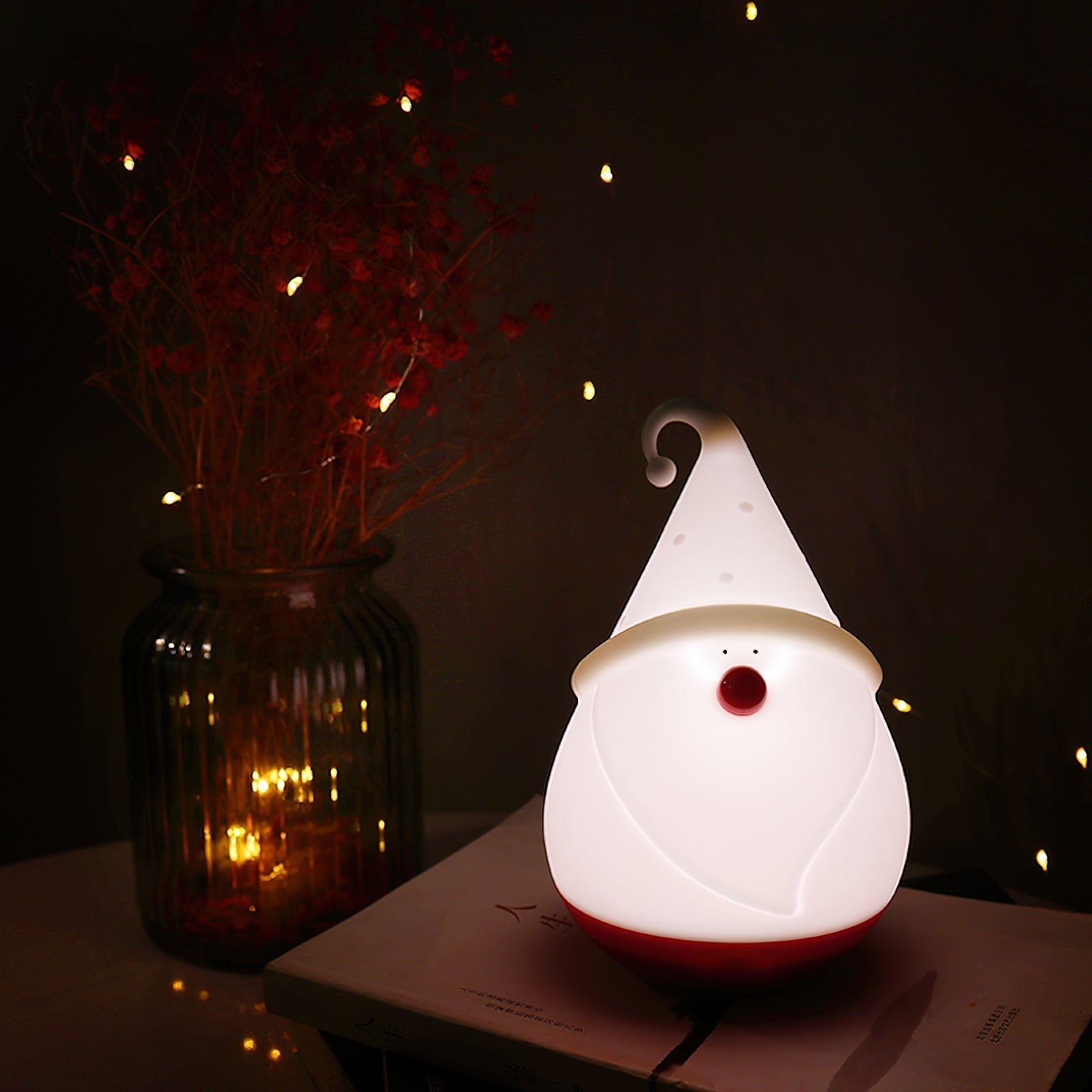 Snowman Night Light (built-in battery) - Lamp Copper