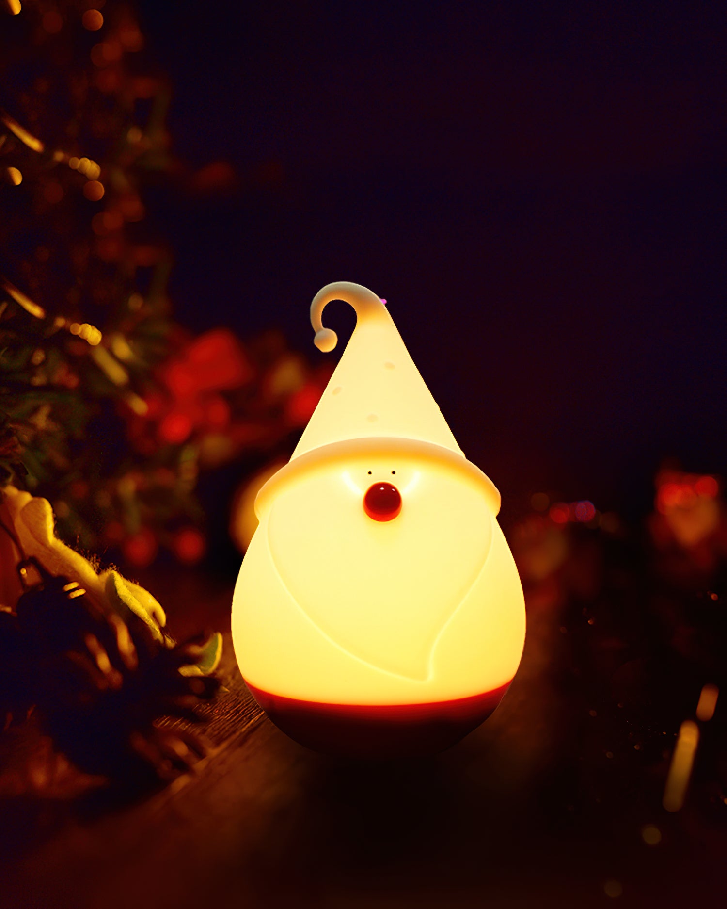 Snowman Night Light (built-in battery) - Lamp Copper