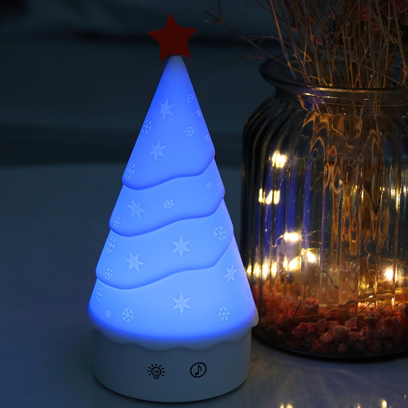 Tree Night Light (built-in battery) - Lamp Copper