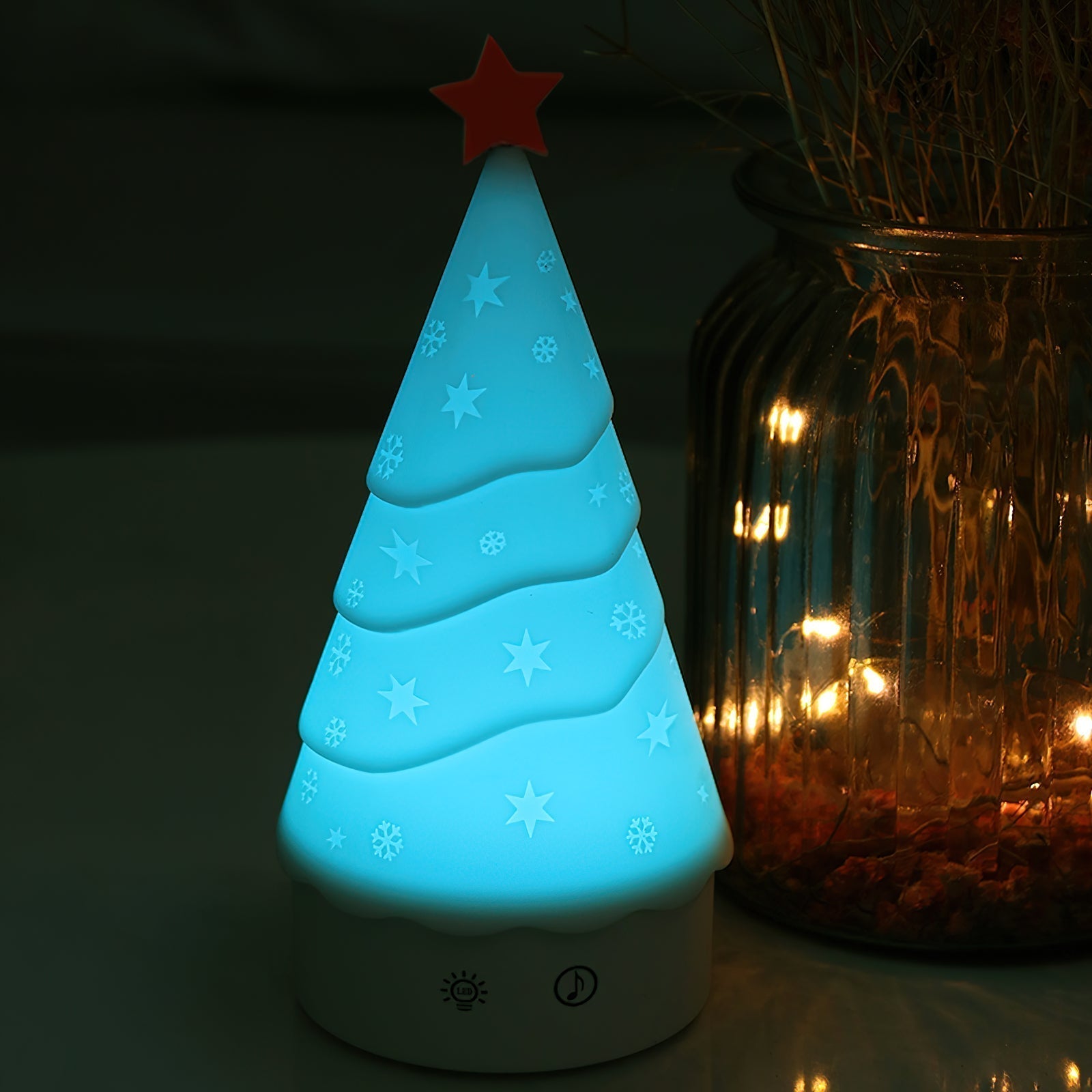 Tree Night Light (built-in battery) - Lamp Copper