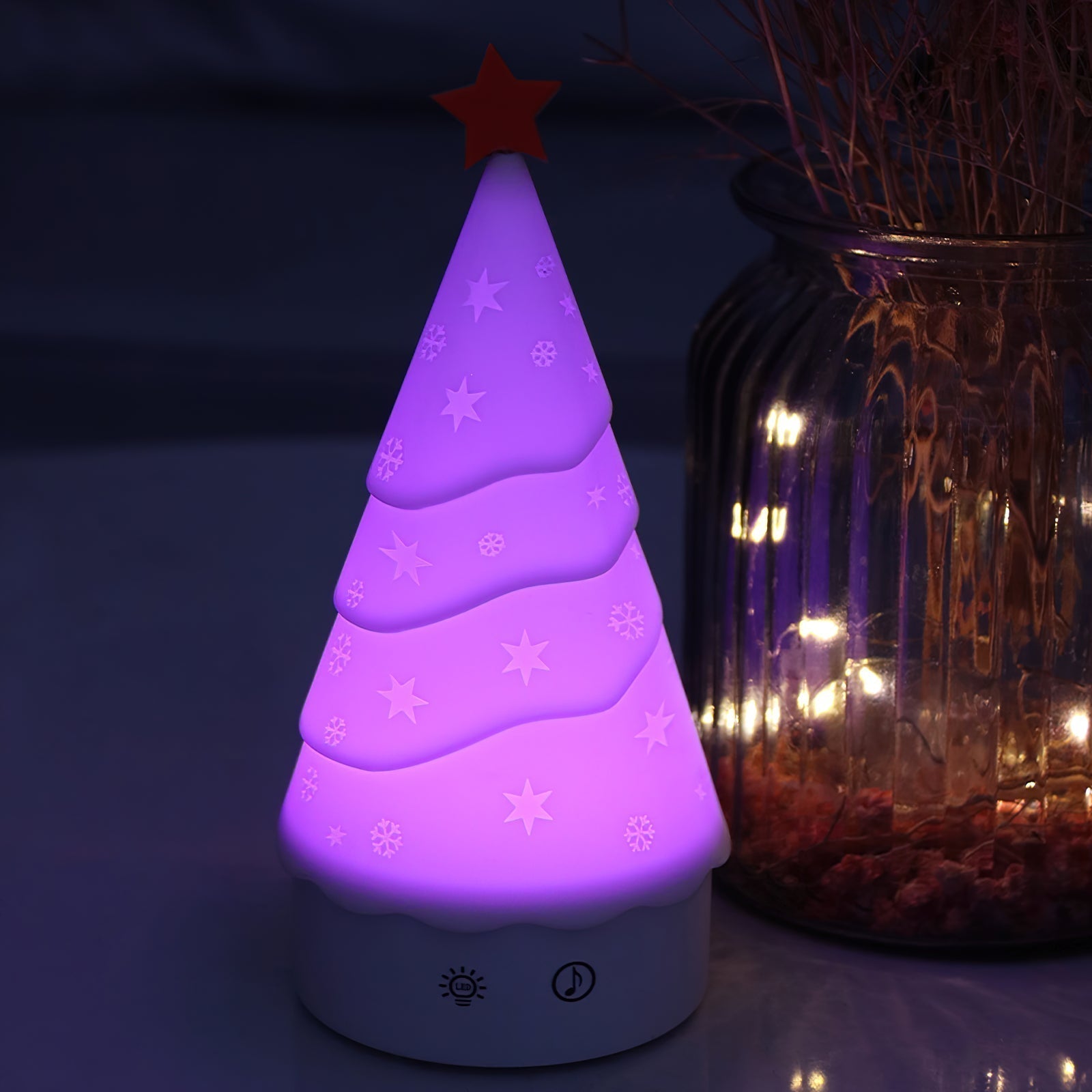 Tree Night Light (built-in battery) - Lamp Copper