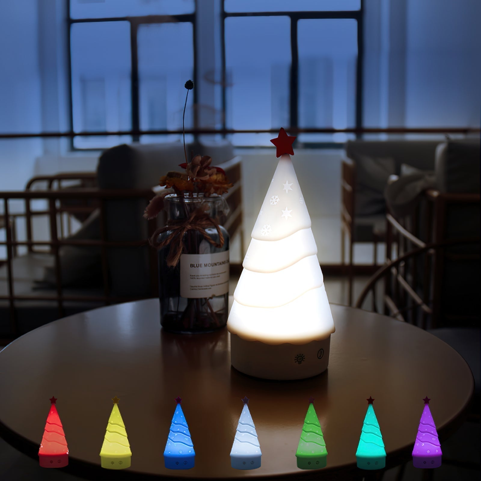 Tree Night Light (built-in battery) - Lamp Copper