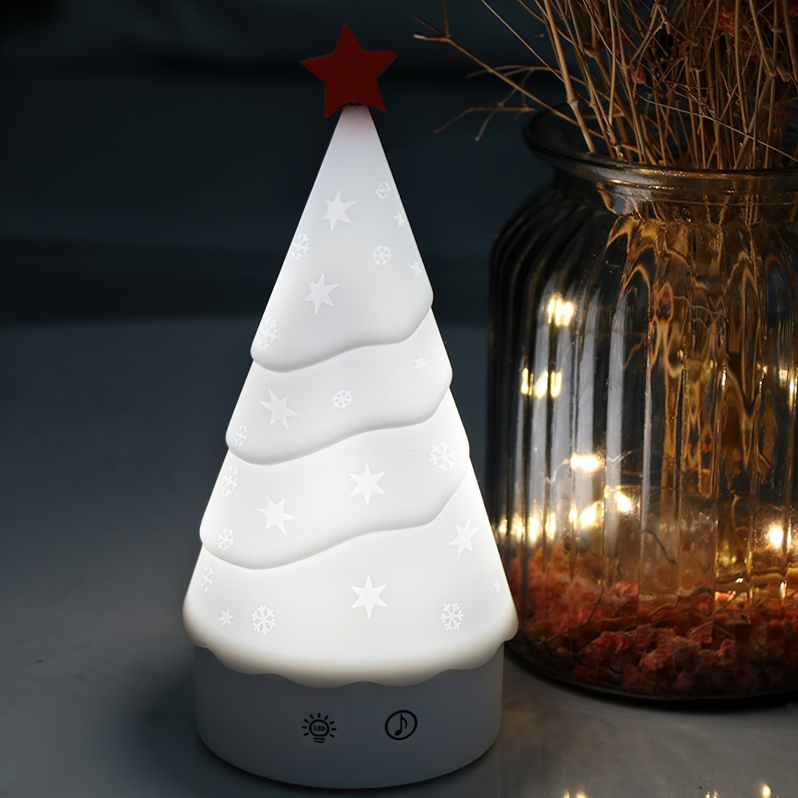 Tree Night Light (built-in battery) - Lamp Copper