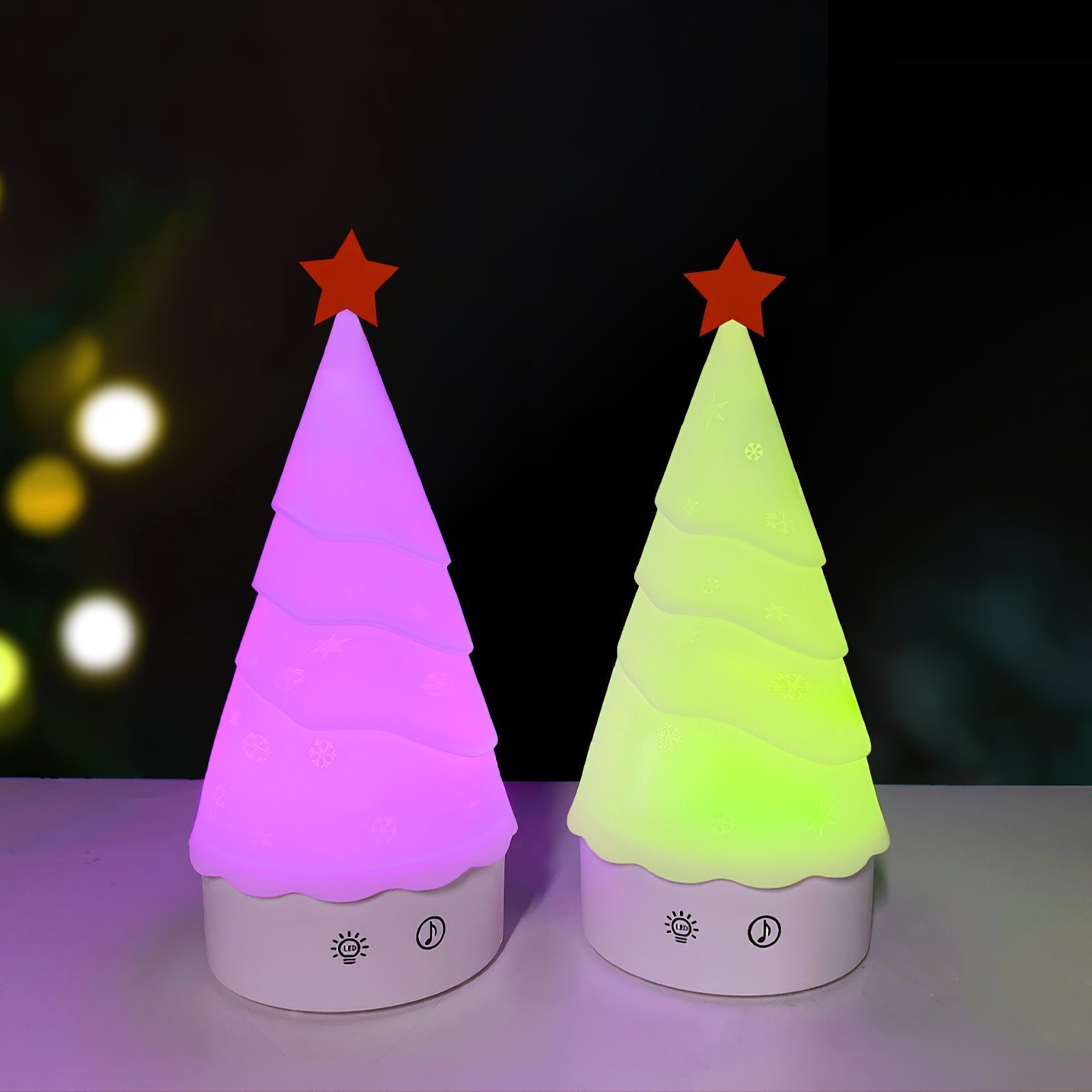 Tree Night Light (built-in battery) - Lamp Copper