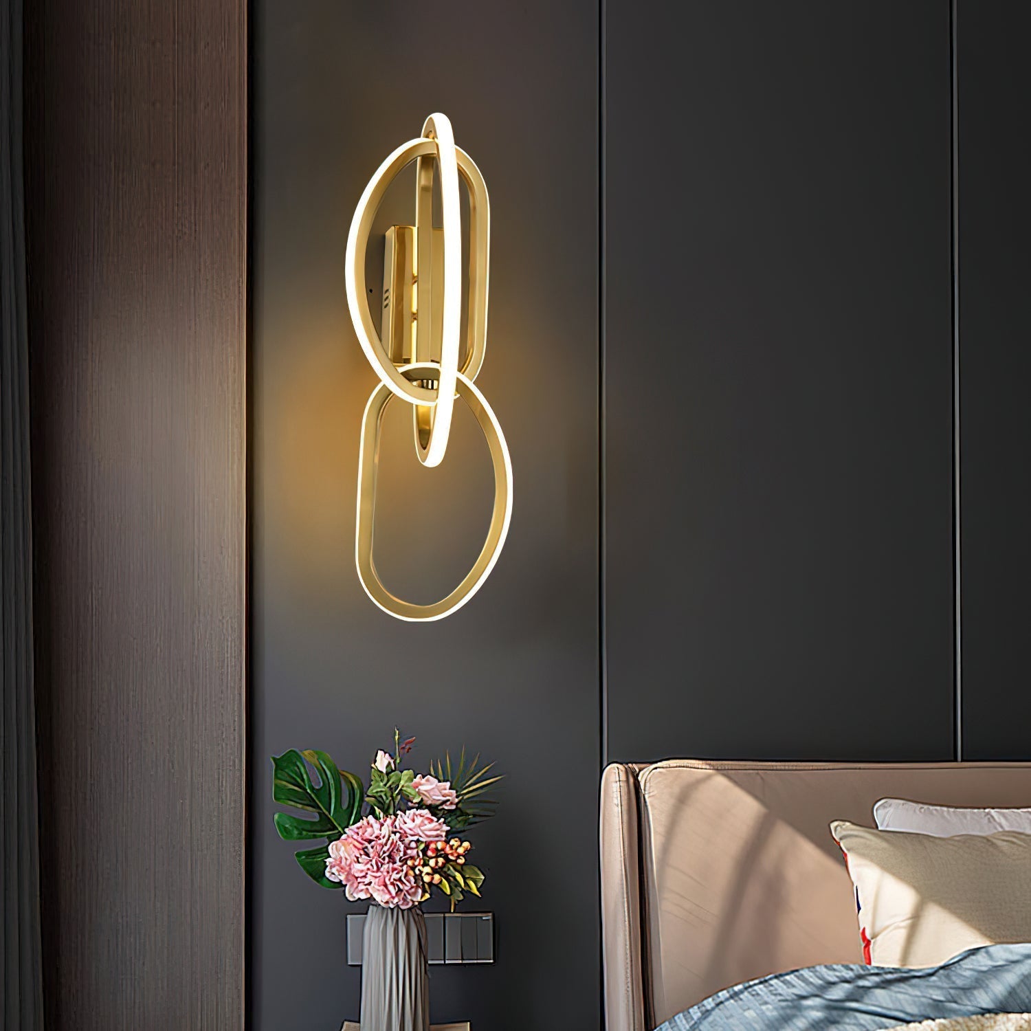 Urge LED Modern Minimalist Acrylic Metal Wall Lamp - Lamp Copper