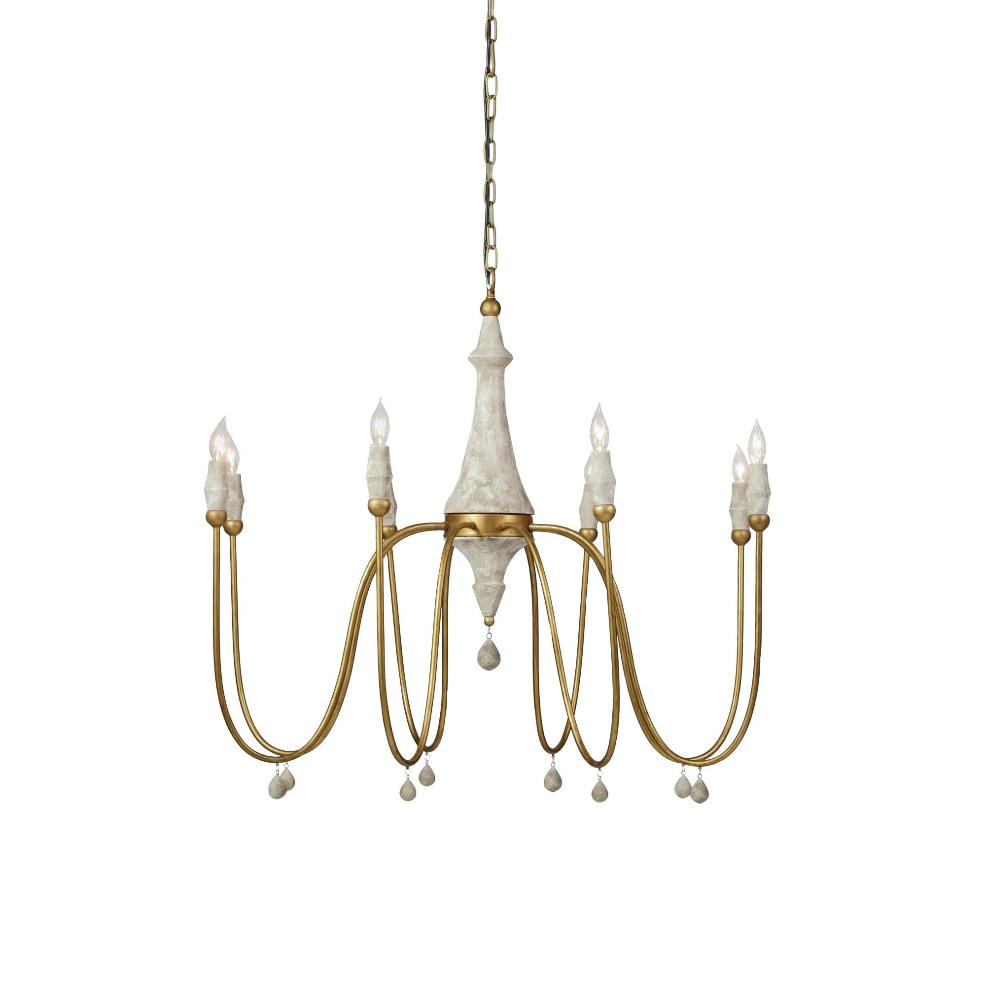 Arcad Vintage Industrial Wooden Metal Chandelier - Lamp Copper