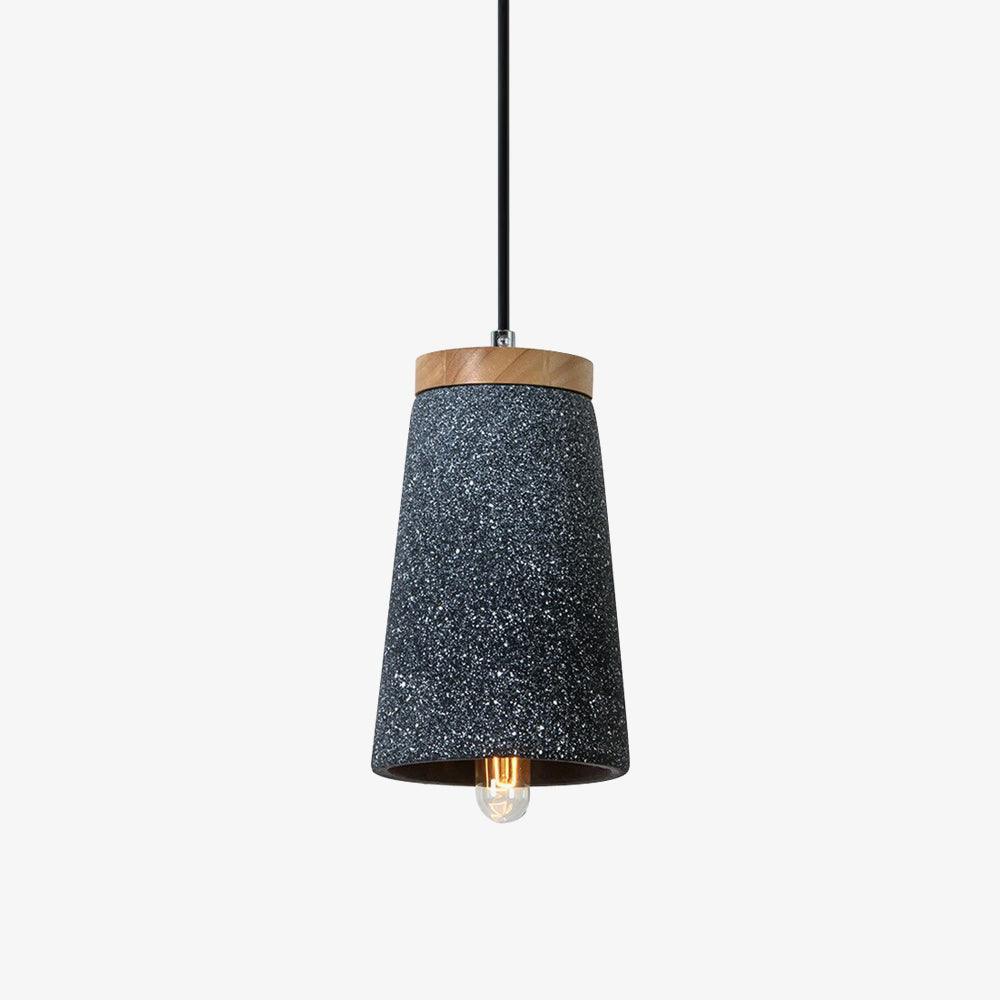 Coburg Wood Cement Pendant Light - Blowlighting